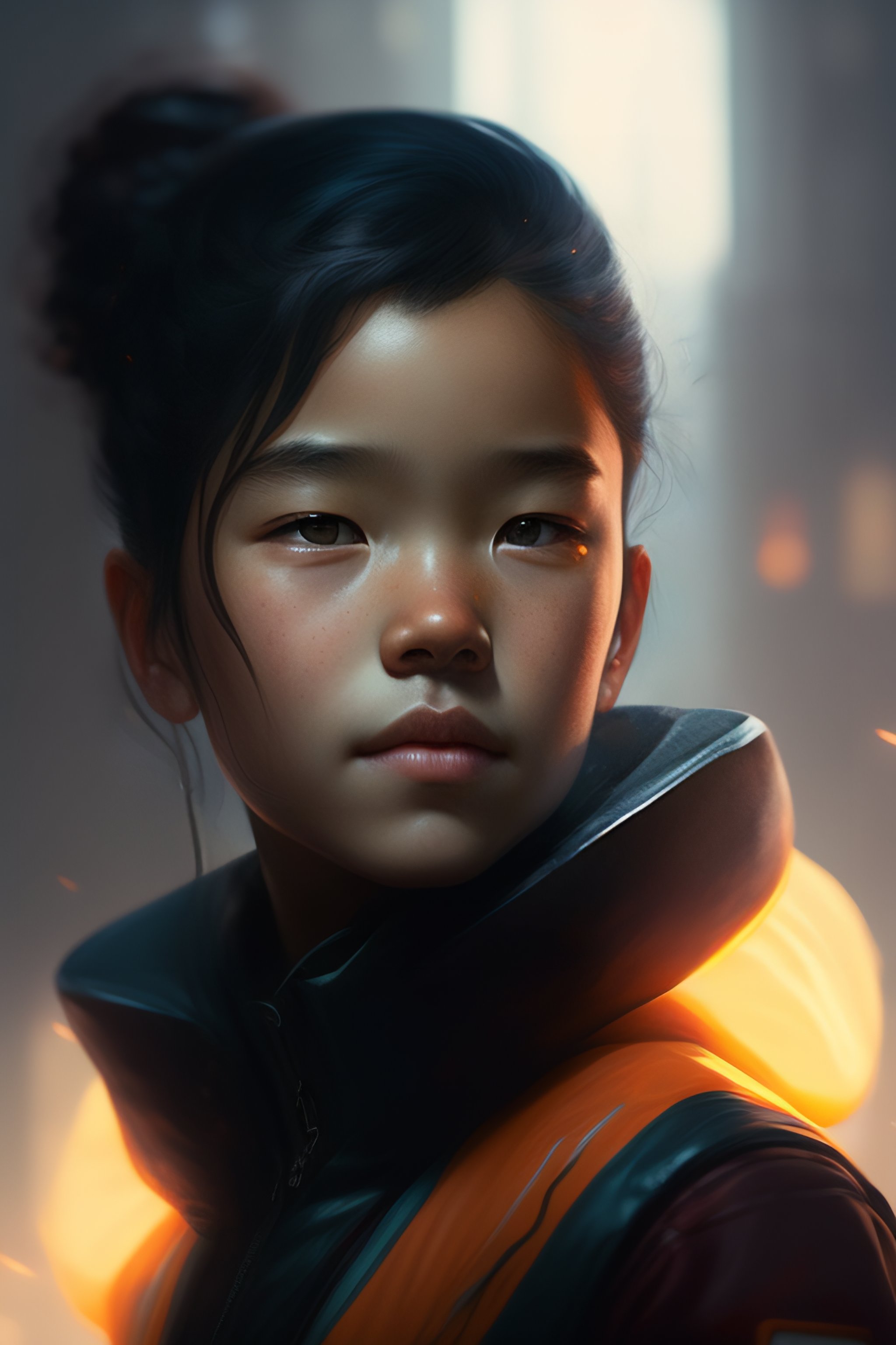 Lexica A portrait of poor child by by greg rutkowski, naomi nagata