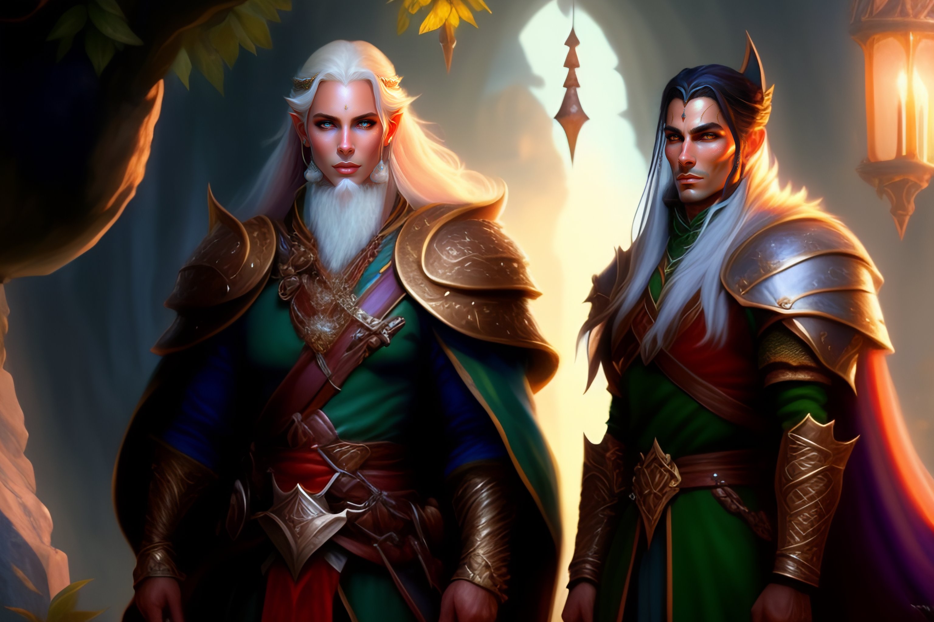 Lexica Elegant elves beautiful, men and women, ultra detailed fantasy