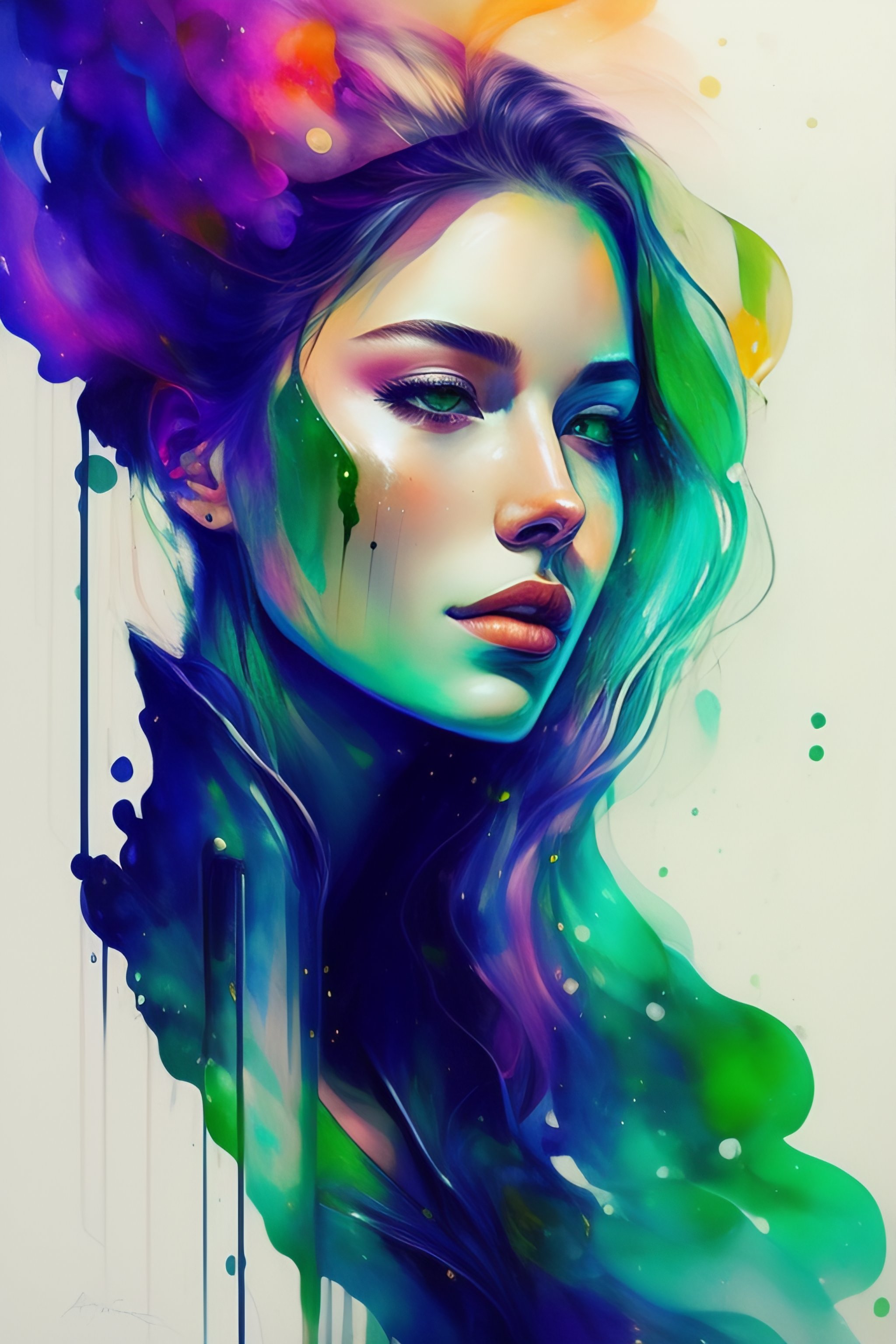 Lexica - Green ranger by agnes cecile, luminous design, pastel colours ...