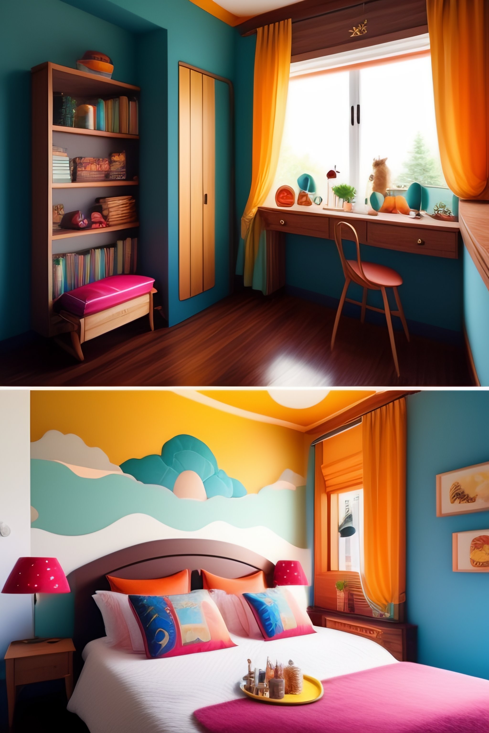 Lexica - Cozy messy bedroom inspired by Studio Ghibli's visual style ...