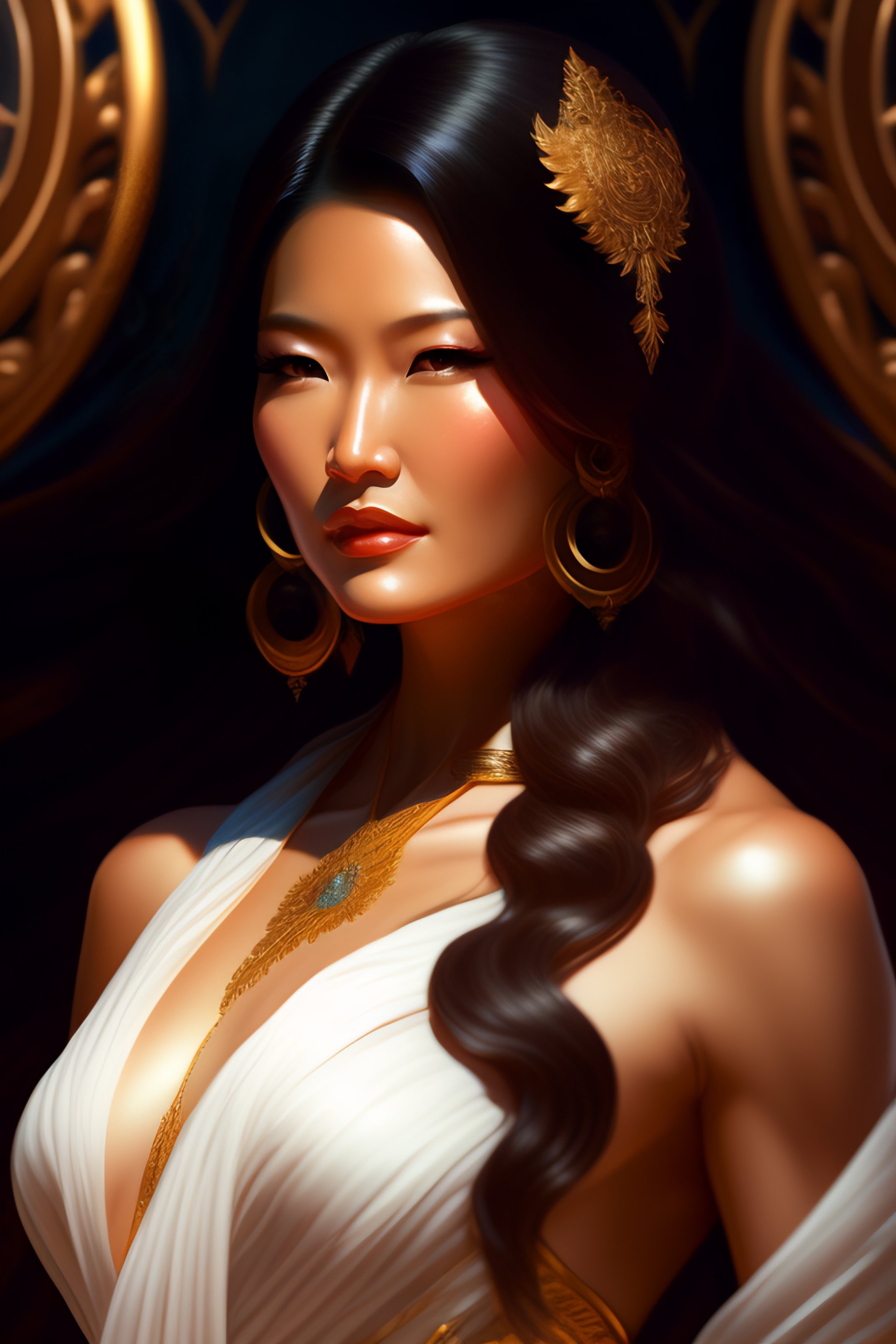 Lexica - Portrait kelly hu as an angry goddess, intricate, elegant, highly  detailed, digital painting, artstation, concept art, smooth, sharp focus,  ...