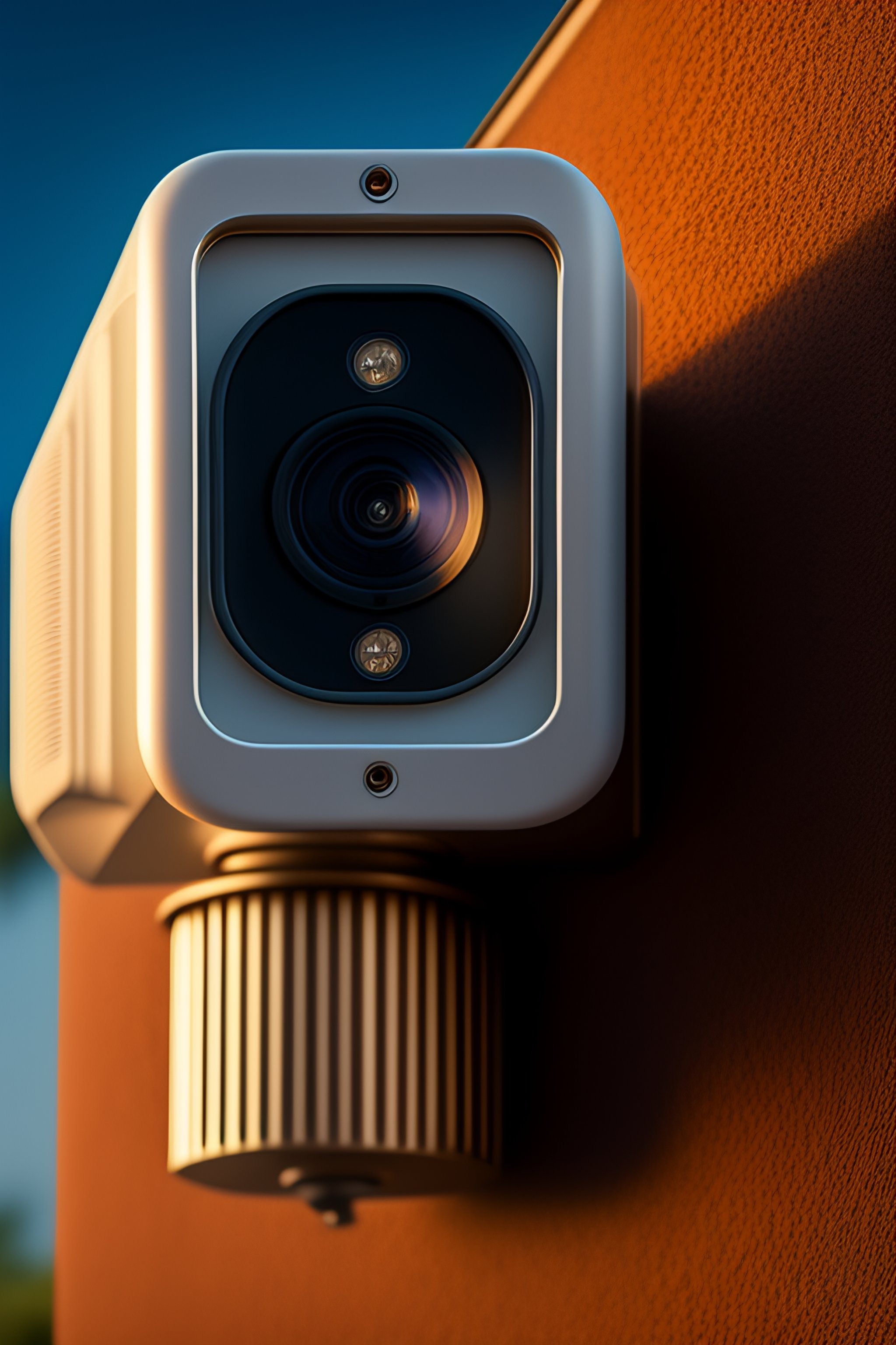Lexica Big security camera in wall of luxury villa