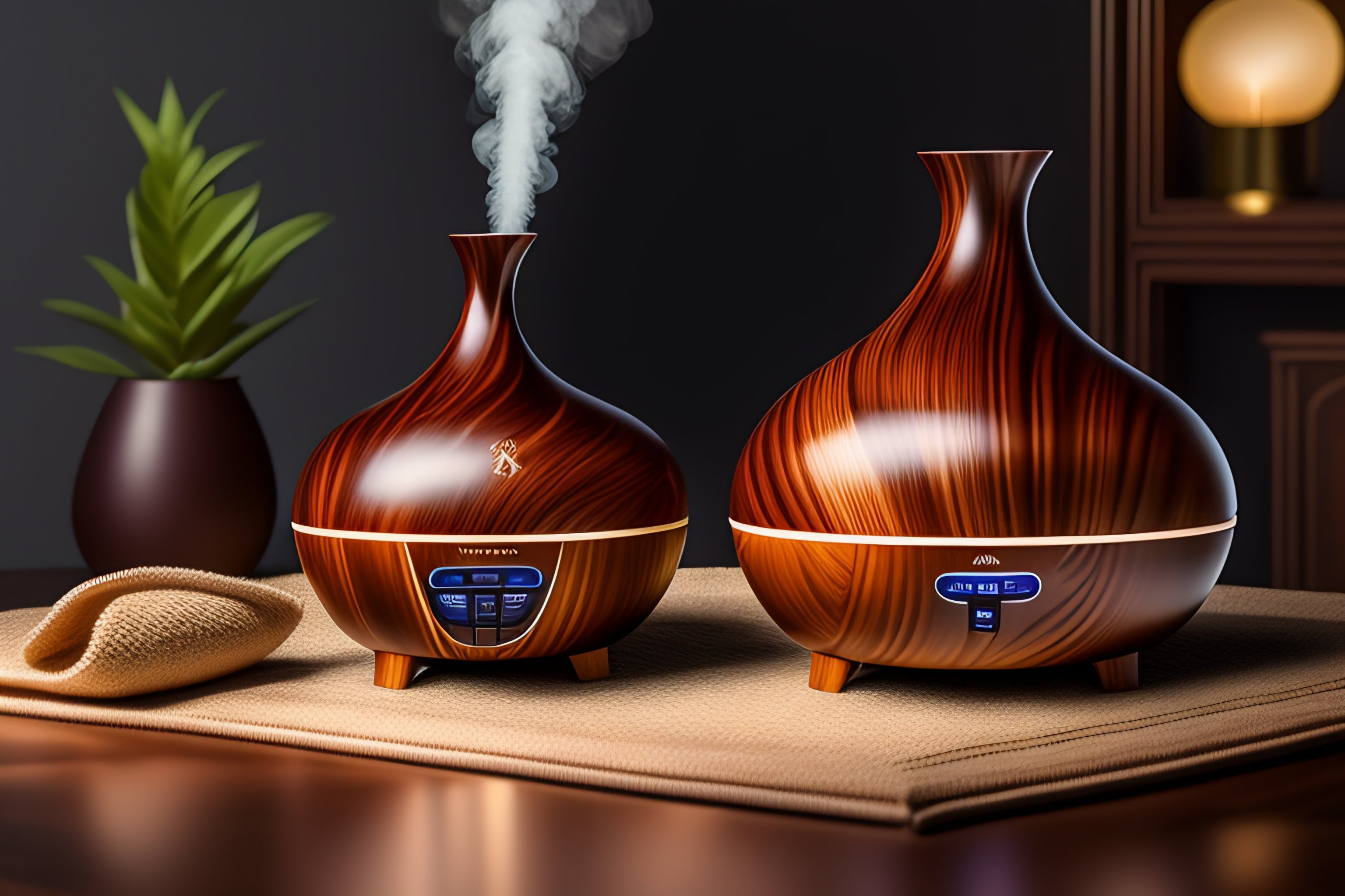 Lexica - Professional product photo of a Essential oil diffuser in wood ...