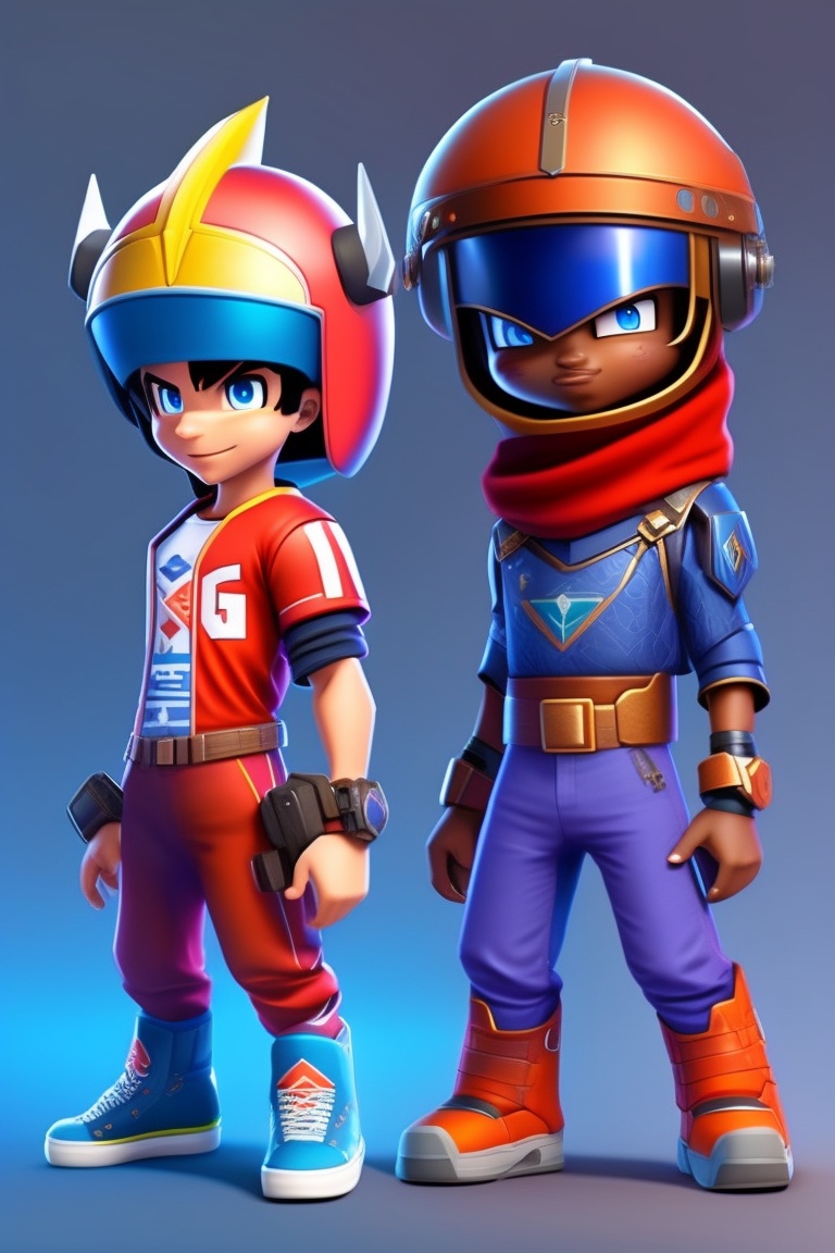 Lexica - Futuristic stylized characters,boy, like crash Bandicoot, with ...