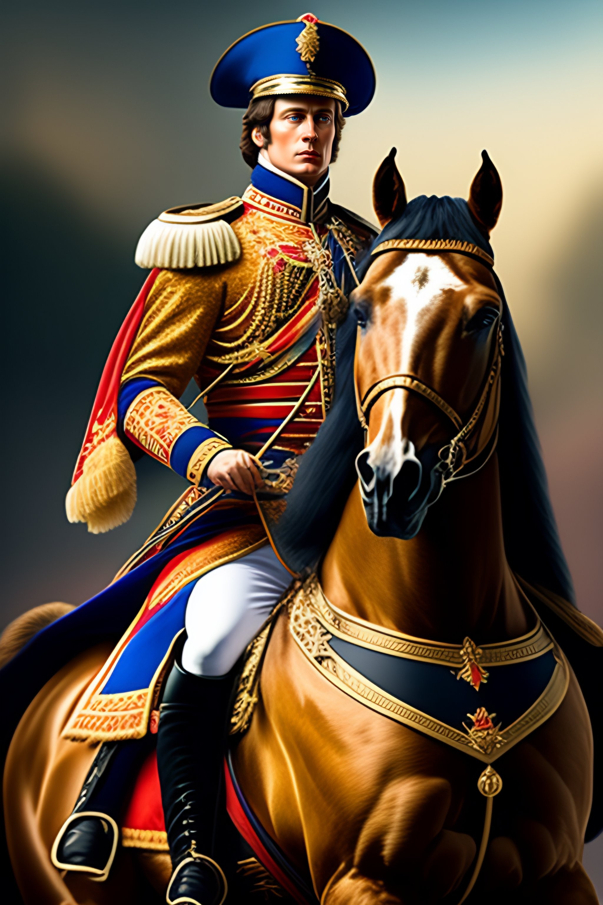 Lexica - Putin as napoleon, riding horse, highly detailed, smooth ...