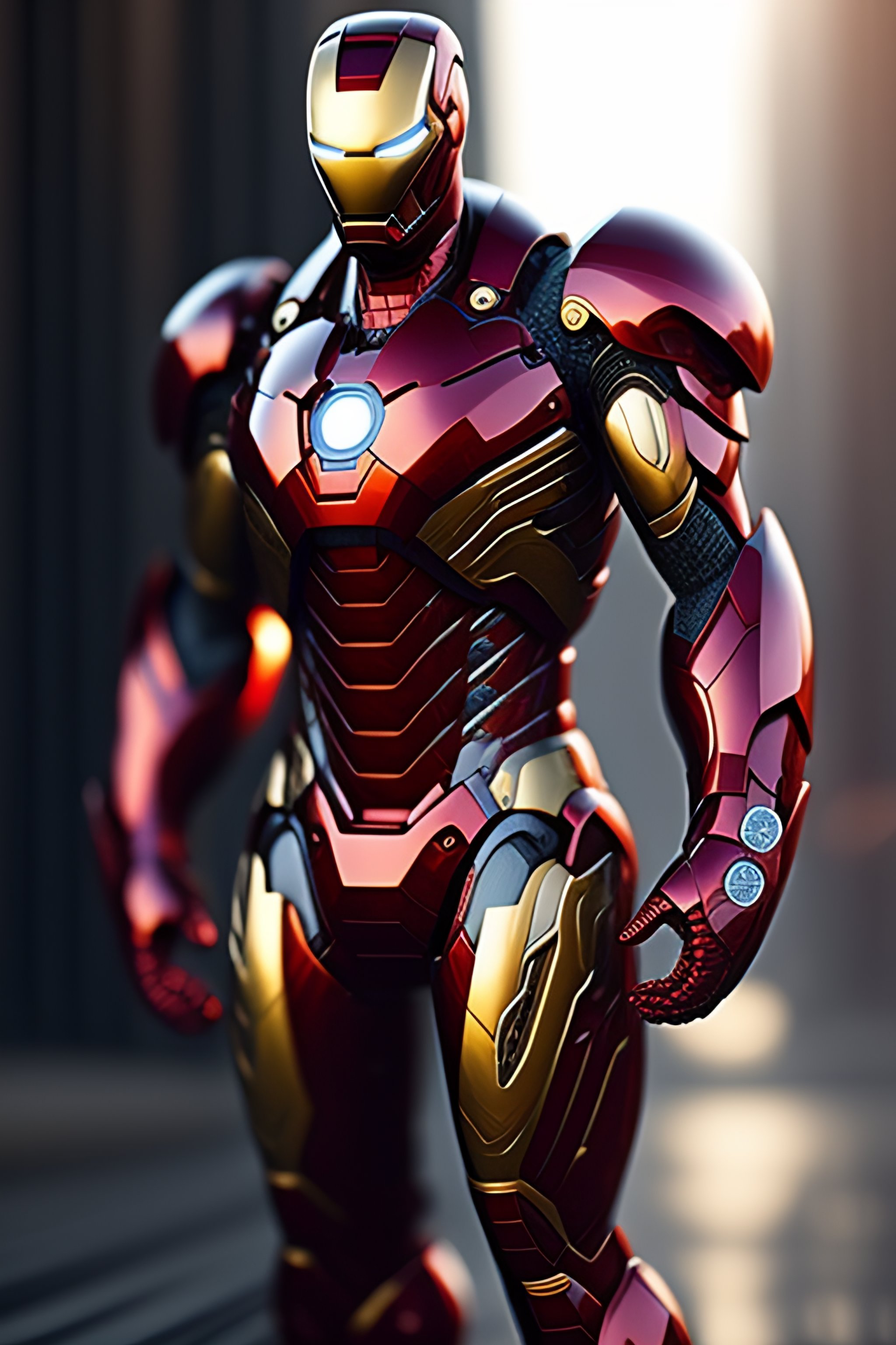 Hình nền Iron Man trong bộ giáp đầy màu sắc