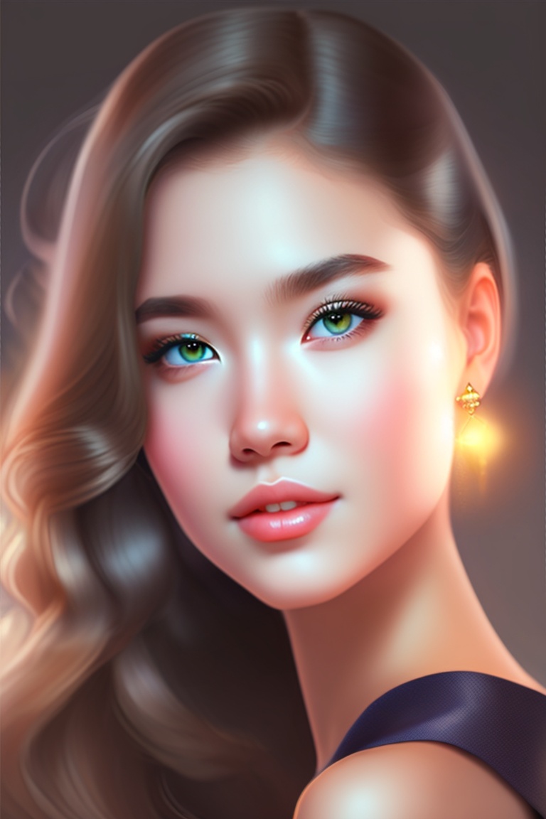 Lexica - Realistic light pretty girl, cute face bright face,smooth