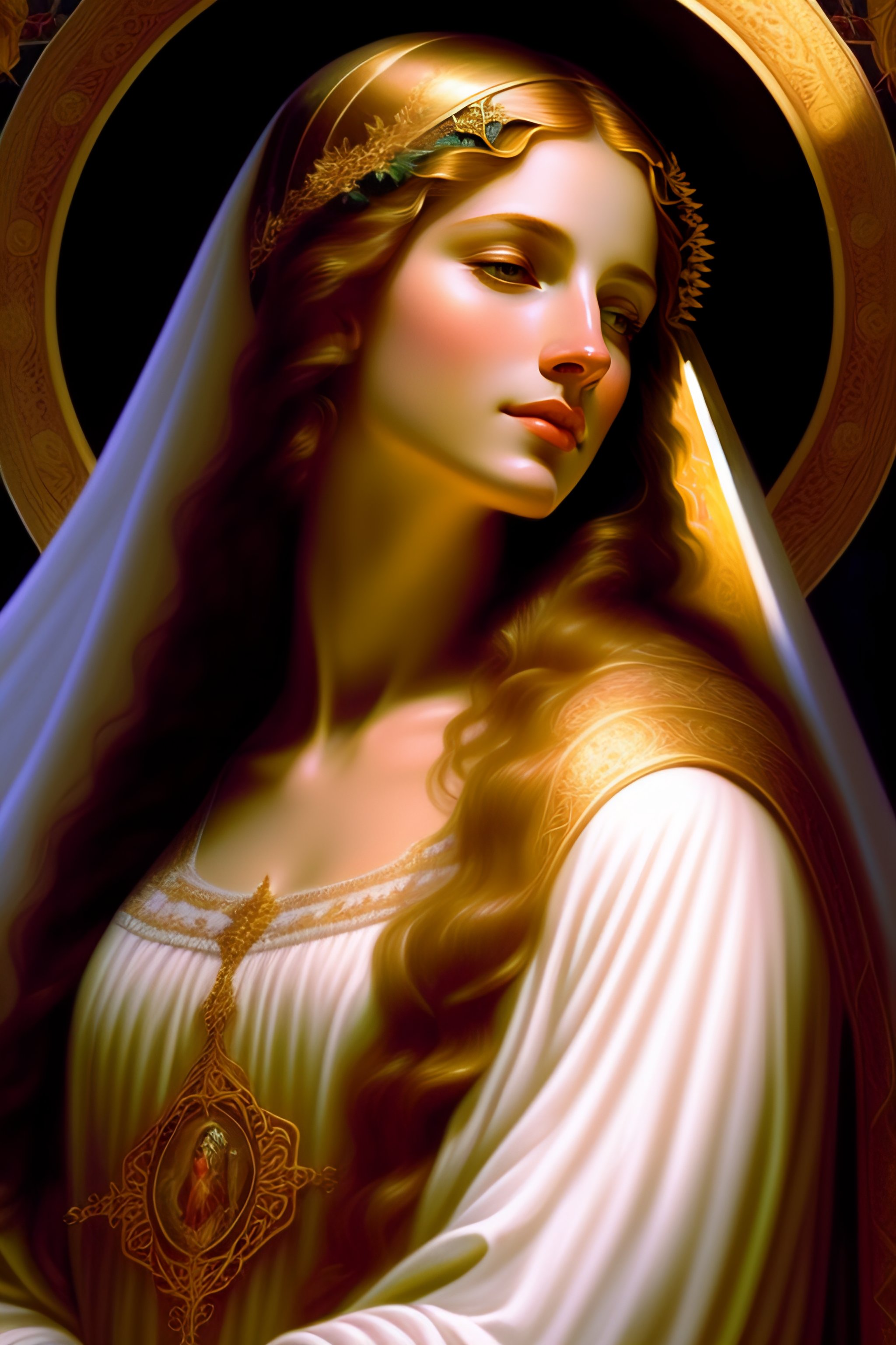 Lexica - Virgin mary of perpetual succor full body with beautiful lace ...