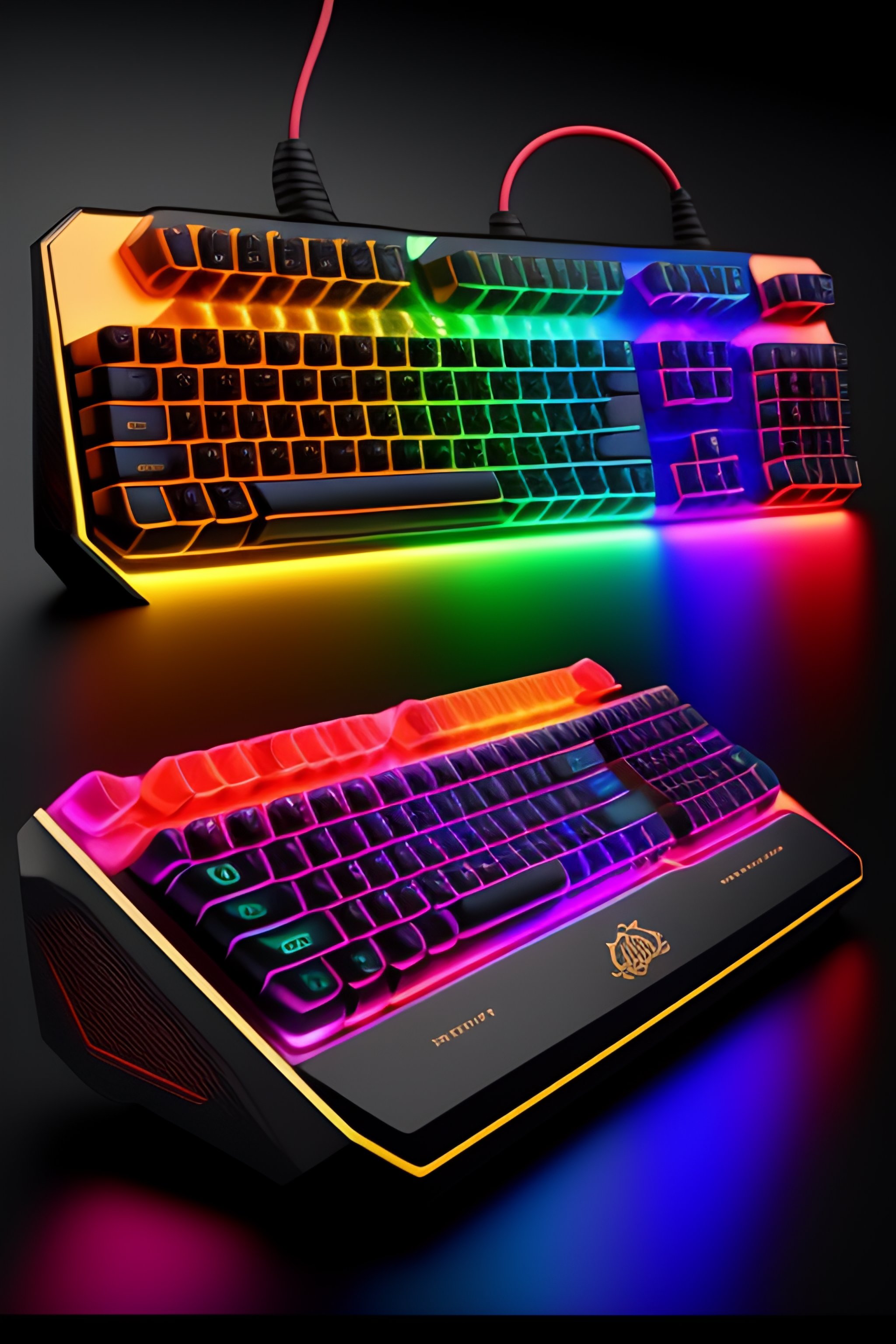 Lexica Steampunk gaming rgb keyboard with bluetooth support