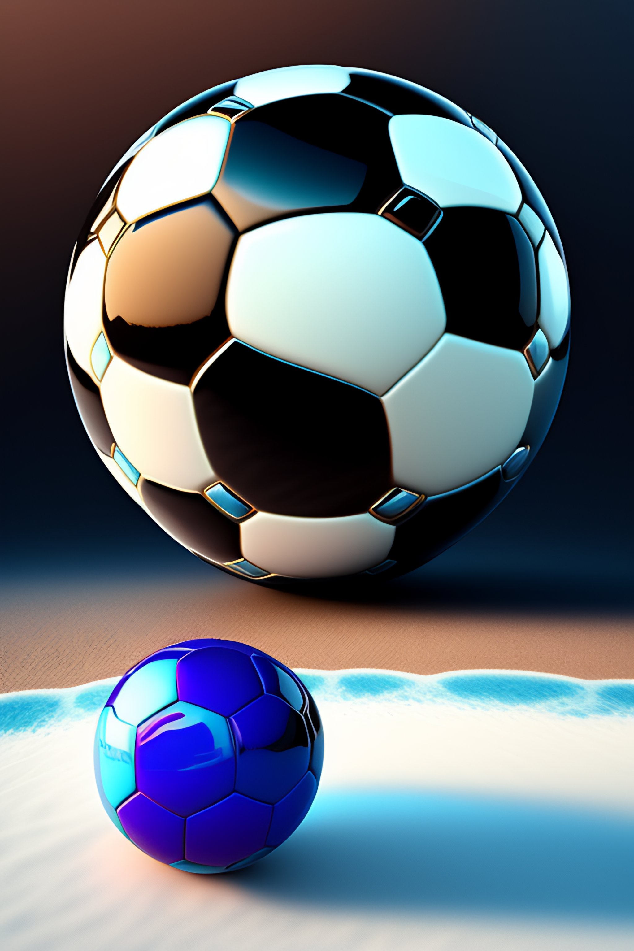 Lexica Blue eye soccer ball