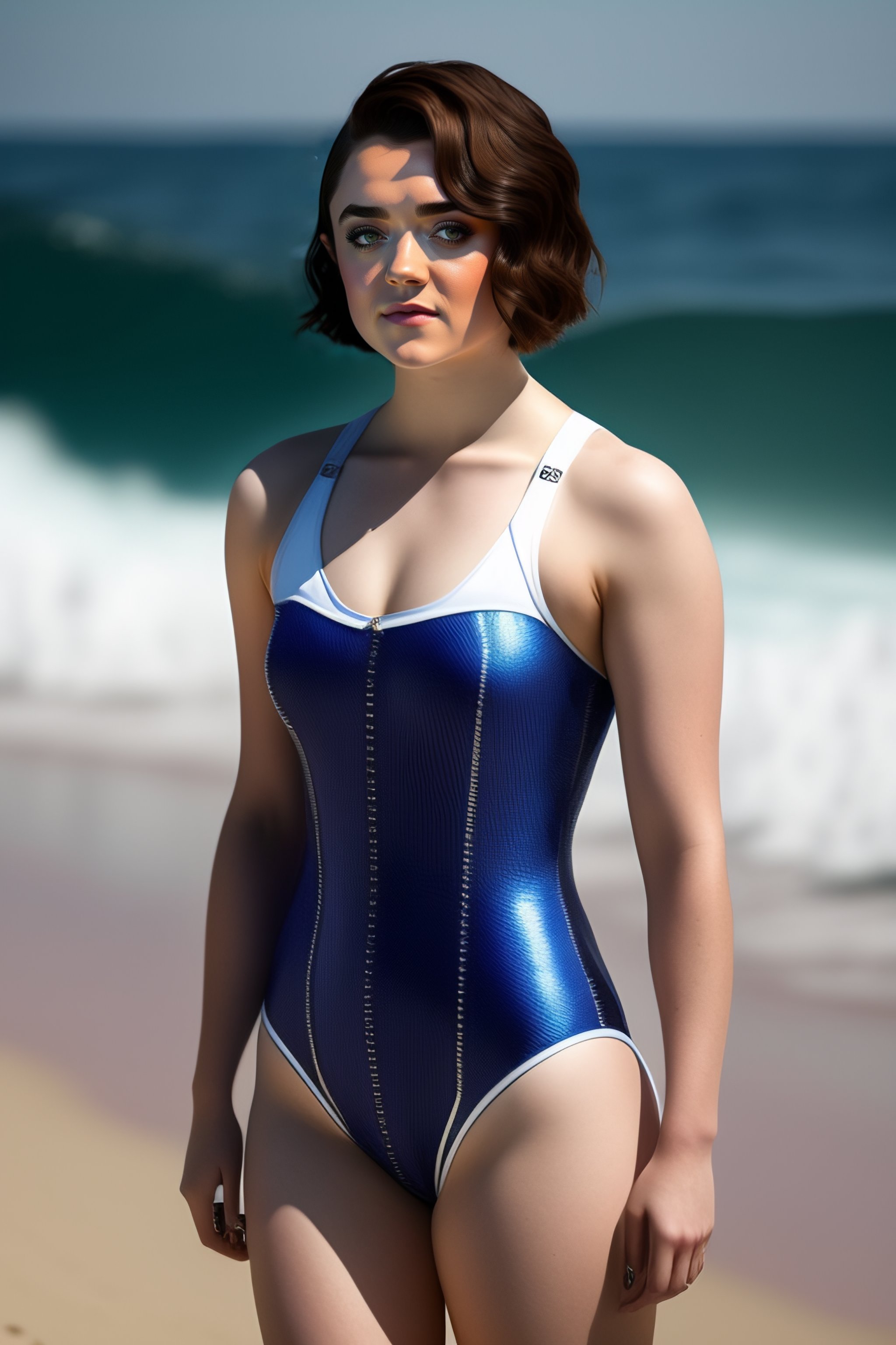 Lexica Maisie williams in a bathing suit