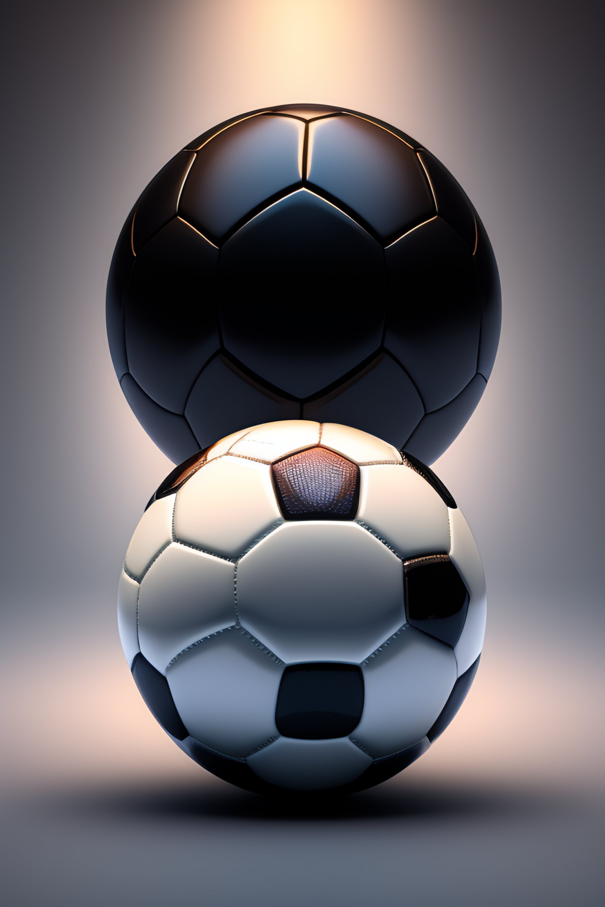 Lexica - Soccer ball isolated on white background, cyberpunk