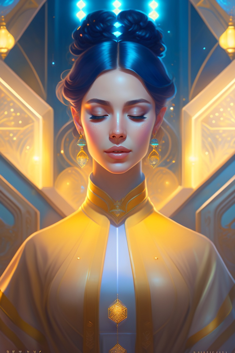 Lexica - Portrait of Latin woman having a spiritual awakening, full ...