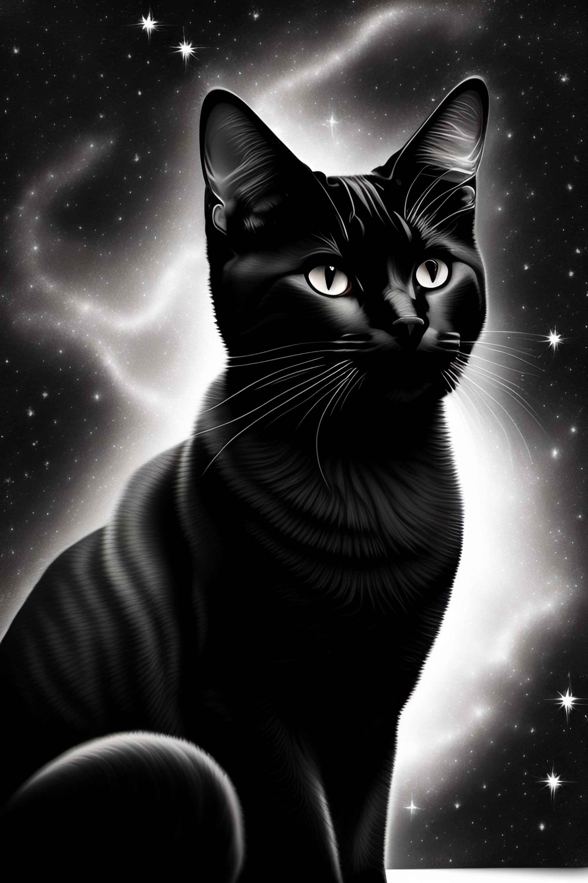 Black Cat White Background Tumblr