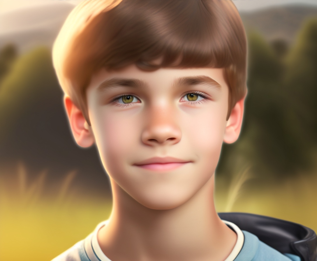 lexica-face-of-a-14-year-old-boy-in-the-background-a-field