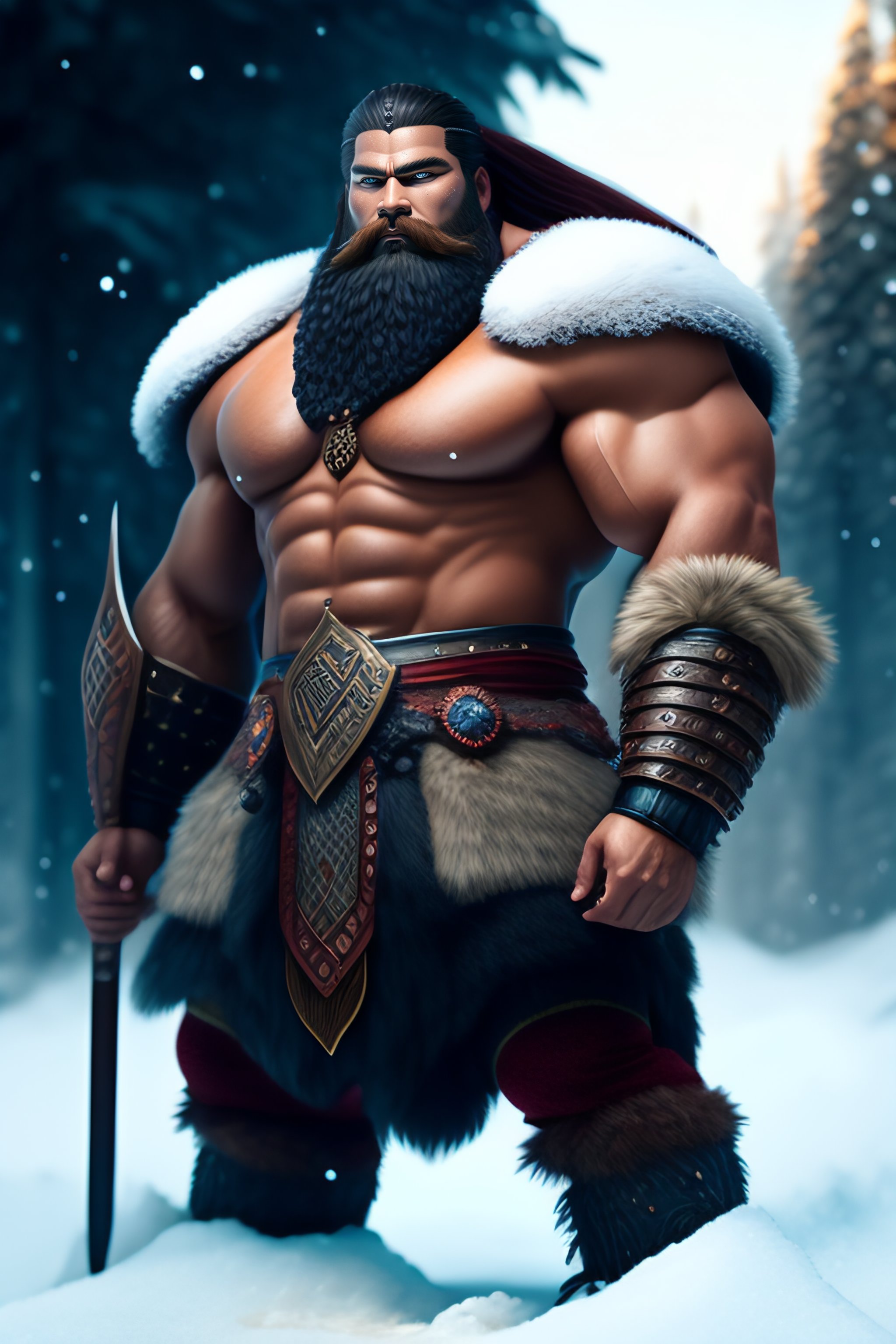 Lexica - Norse god giant fierce and muscular male warrior in full armor ...