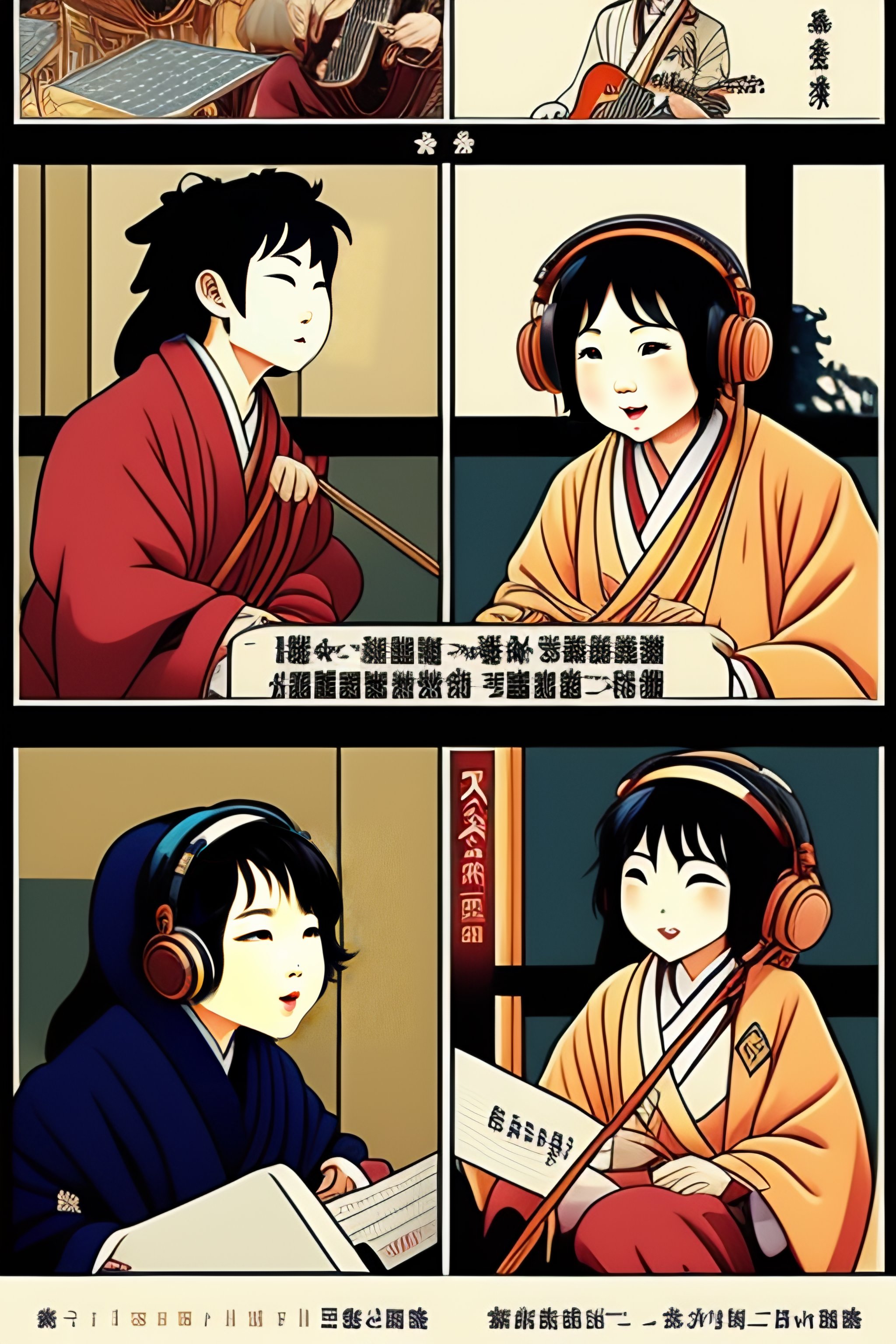 Lexica - THE JOY OF LISTENING MUSIC. ILUSTRATION JAPAN STYLE, COMIC