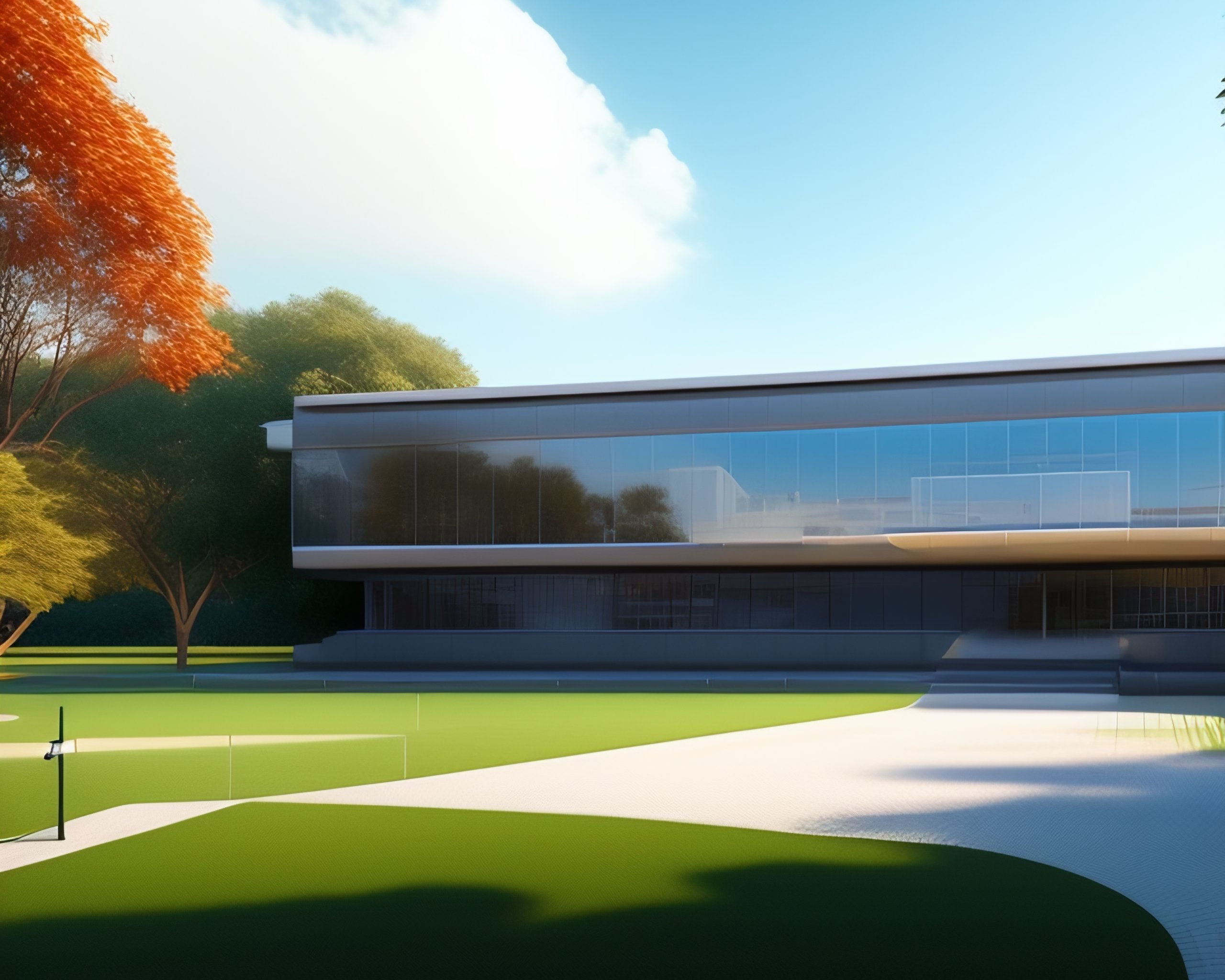 Lexica - Simple cartoonish style university