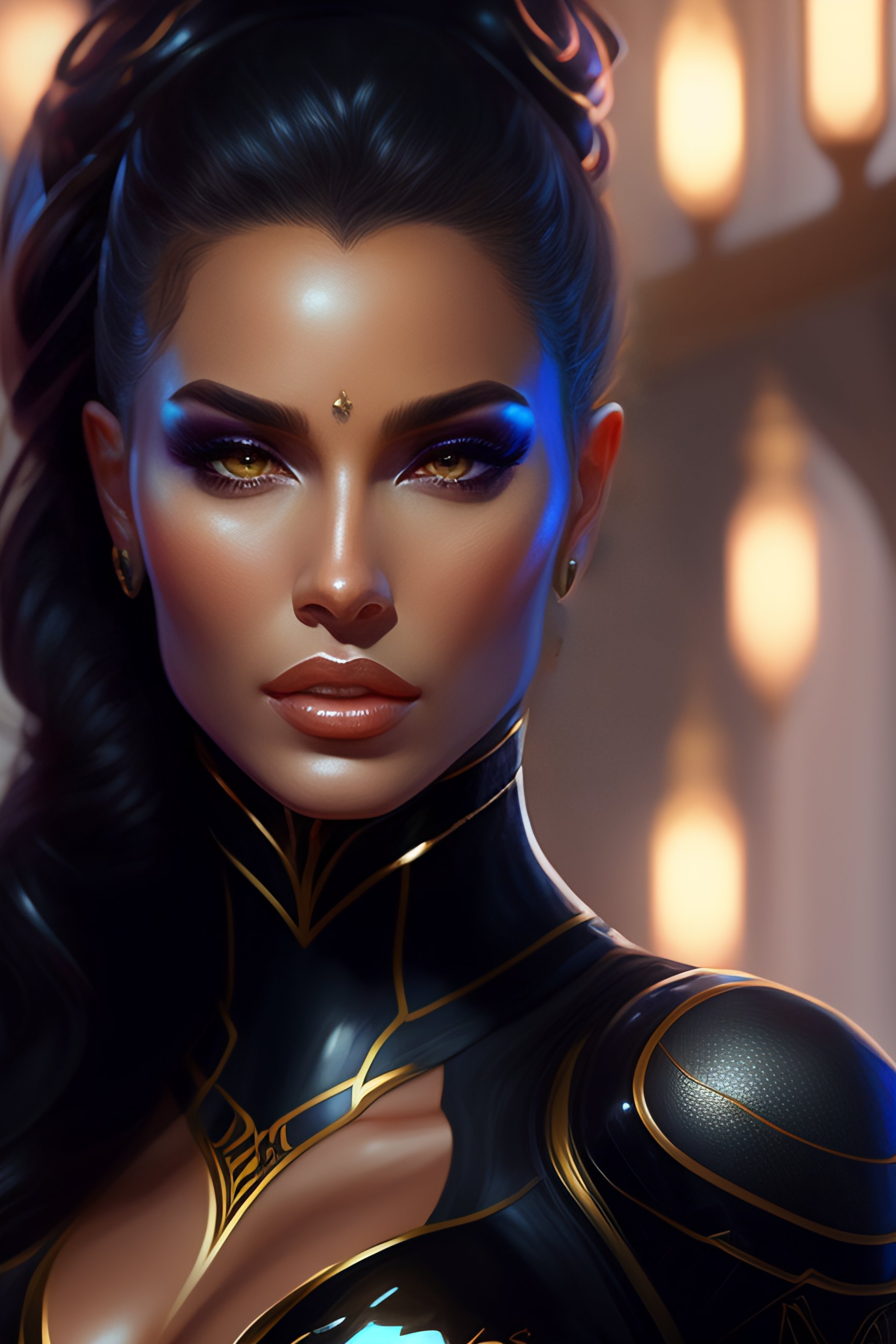 Lexica - Portrait of apex legends angelina jouli , venom intricate ...