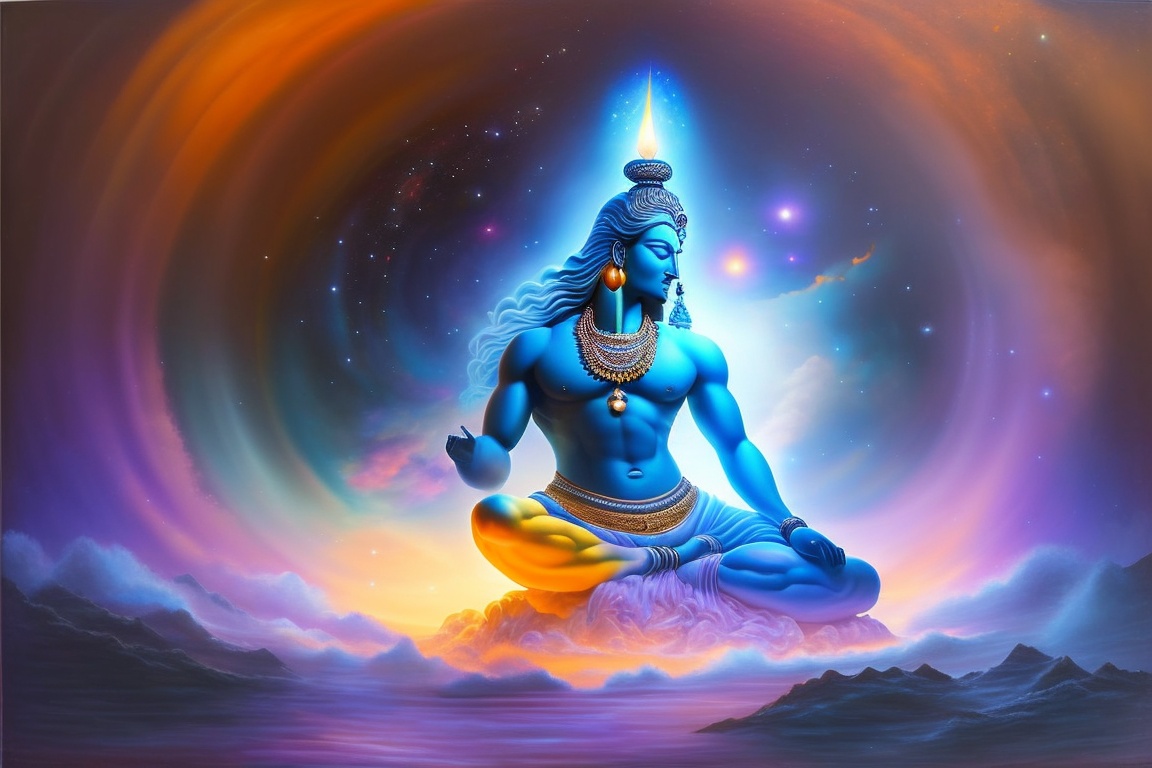 Lexica - Lord Mahadev is seated at the center of a mystical nexus ...