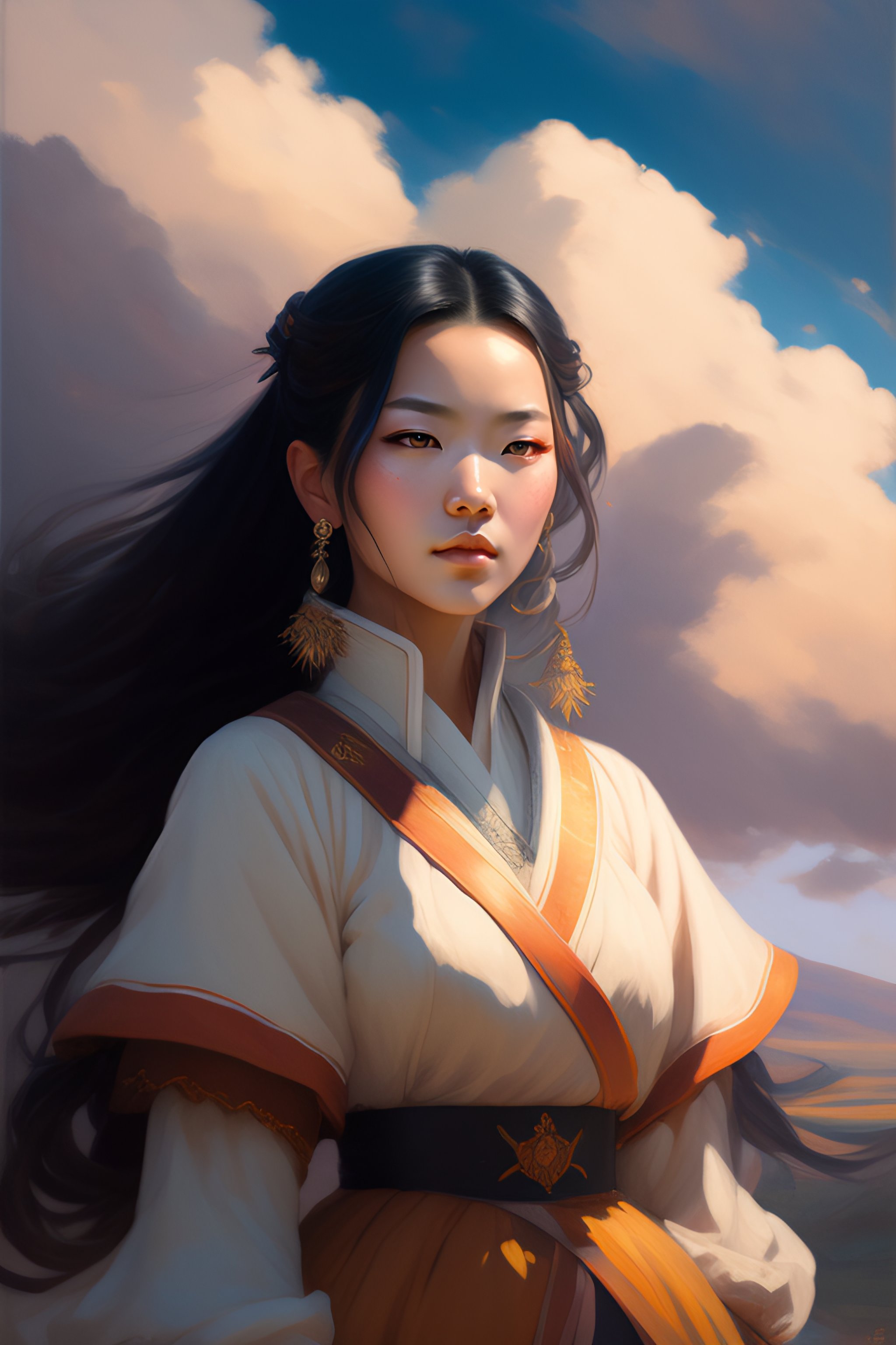 Lexica - Portrait of Nezuko from Demon Slayer Anime, countryside, calm ...