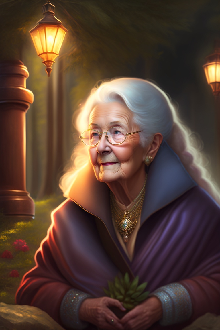 Lexica - Grandmother, a wise woman with twinkling eyes, had shared ...