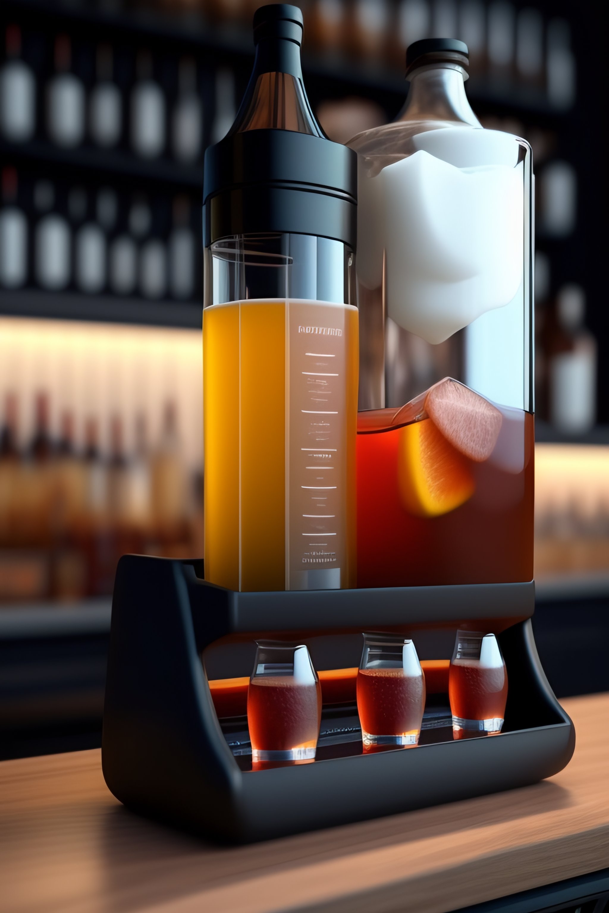Lexica A smart bartender that includes a touchscreen to control it
