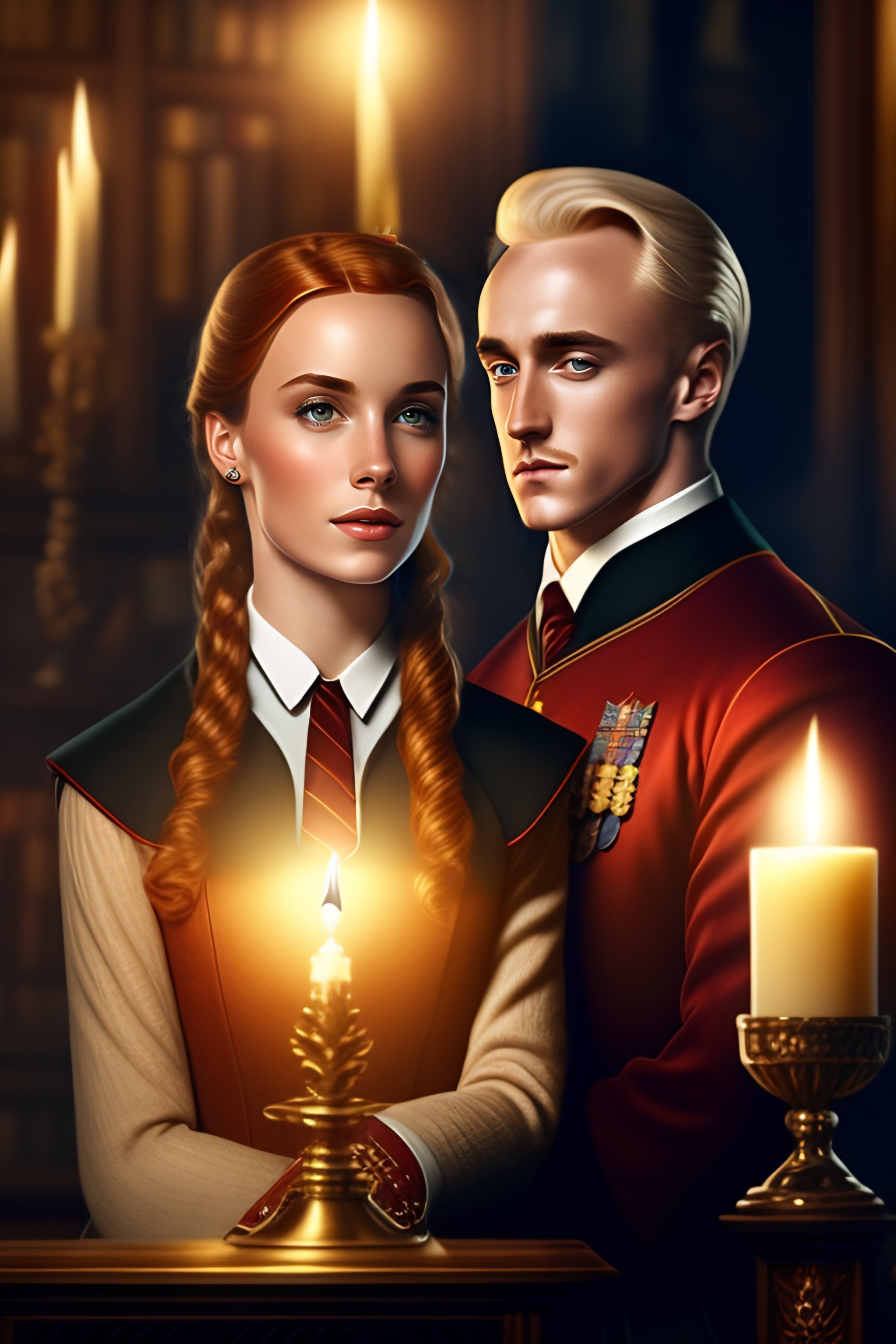 Lexica - Attractive Hermione Granger and Draco Malfoy, in Hogwarts ...
