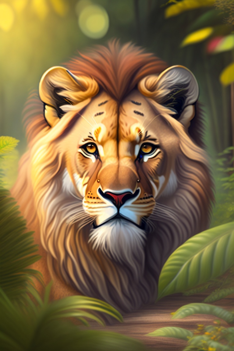 Lexica - Once upon a time, in the lush green jungle, there lived a ...