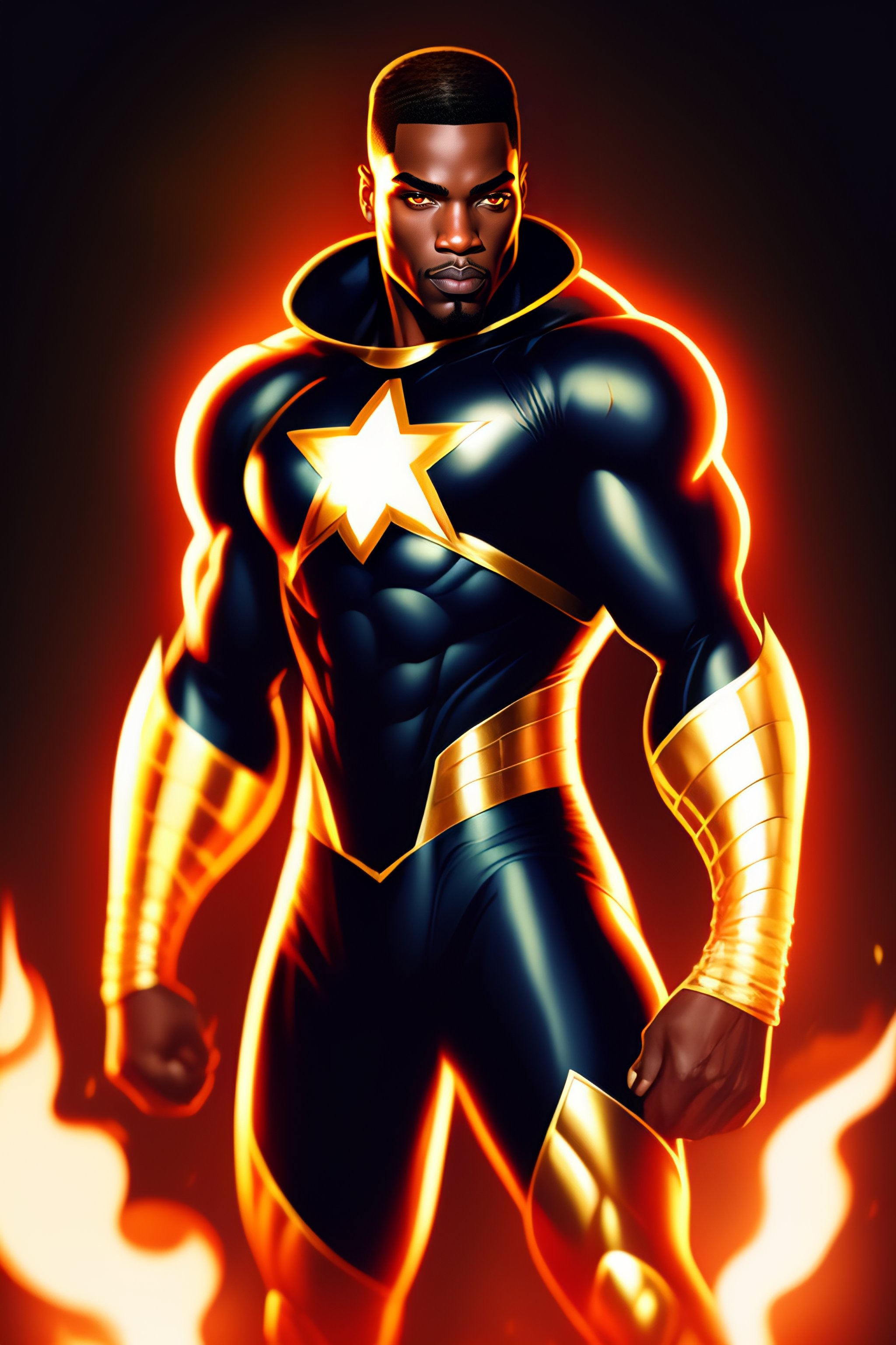 Lexica Comic Book Style Style By Melkor Mancin Light Skinned Black Man Superhero Dynamic