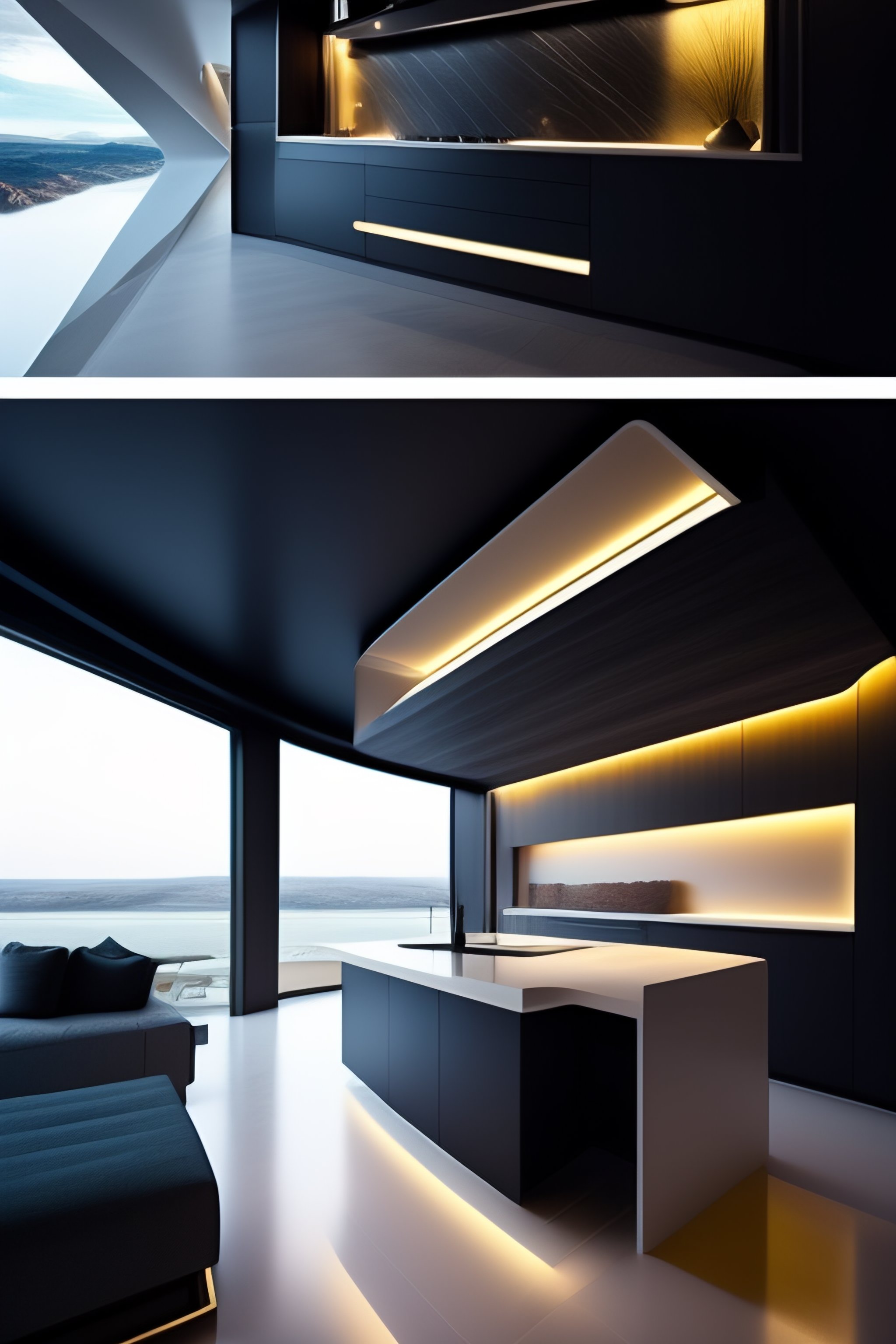 Lexica - Futuristic interior