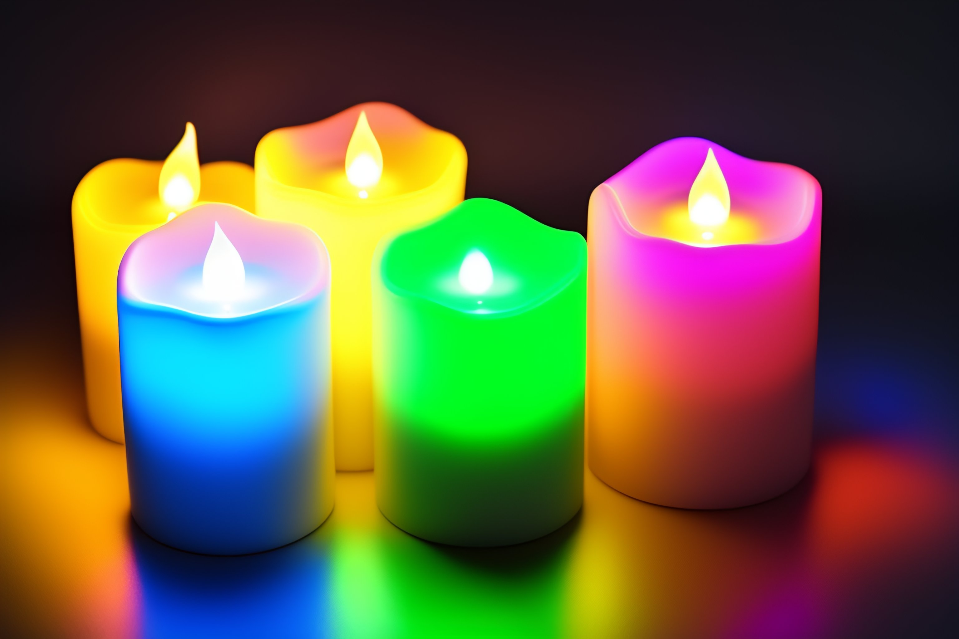 Lexica Professional product photo of LED candles, flameless, product