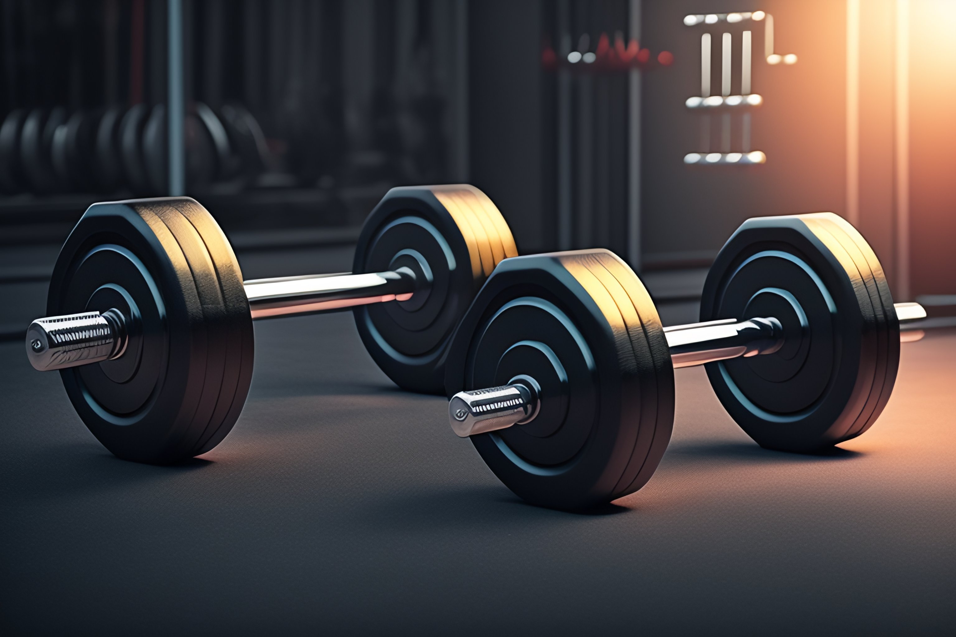 Lexica - Weight Plates, Dumbells, Barbells, Smoke, Lazers