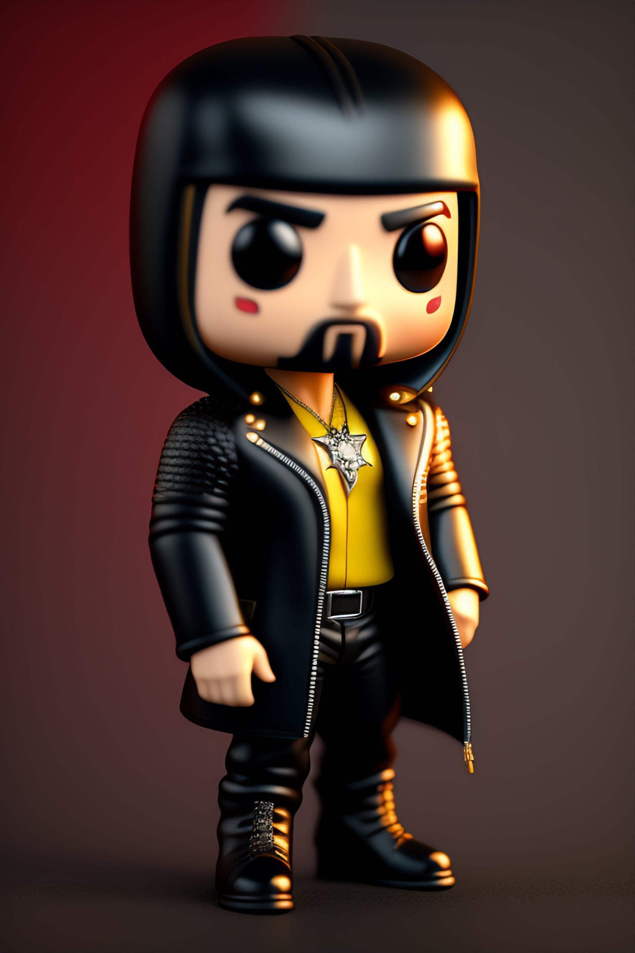 Lexica - Full body 3d octan render of funko pop snake cobra in a black ...