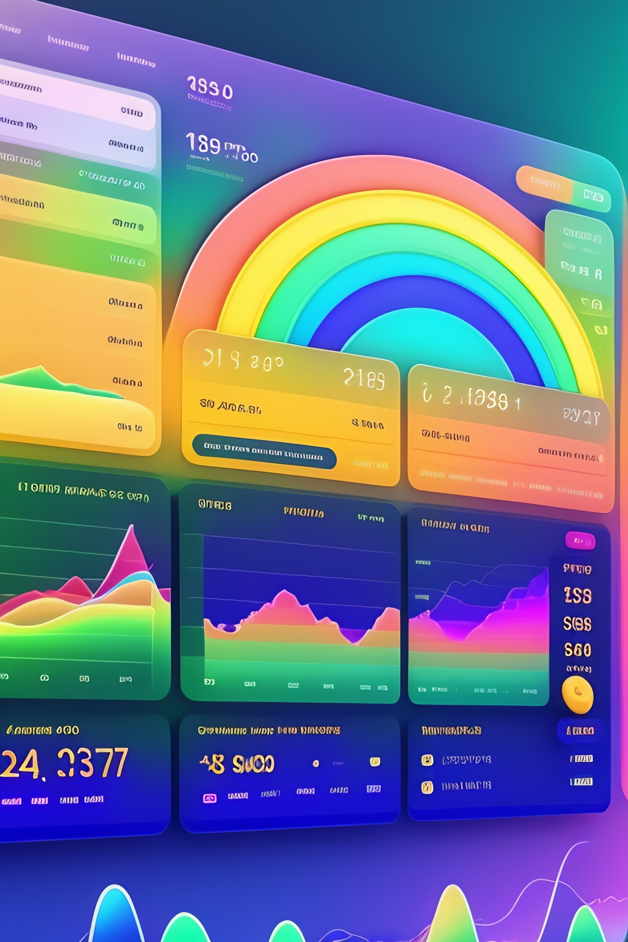 Lexica - Beautiful hq dashboard, design, rainbow animal saturated ...