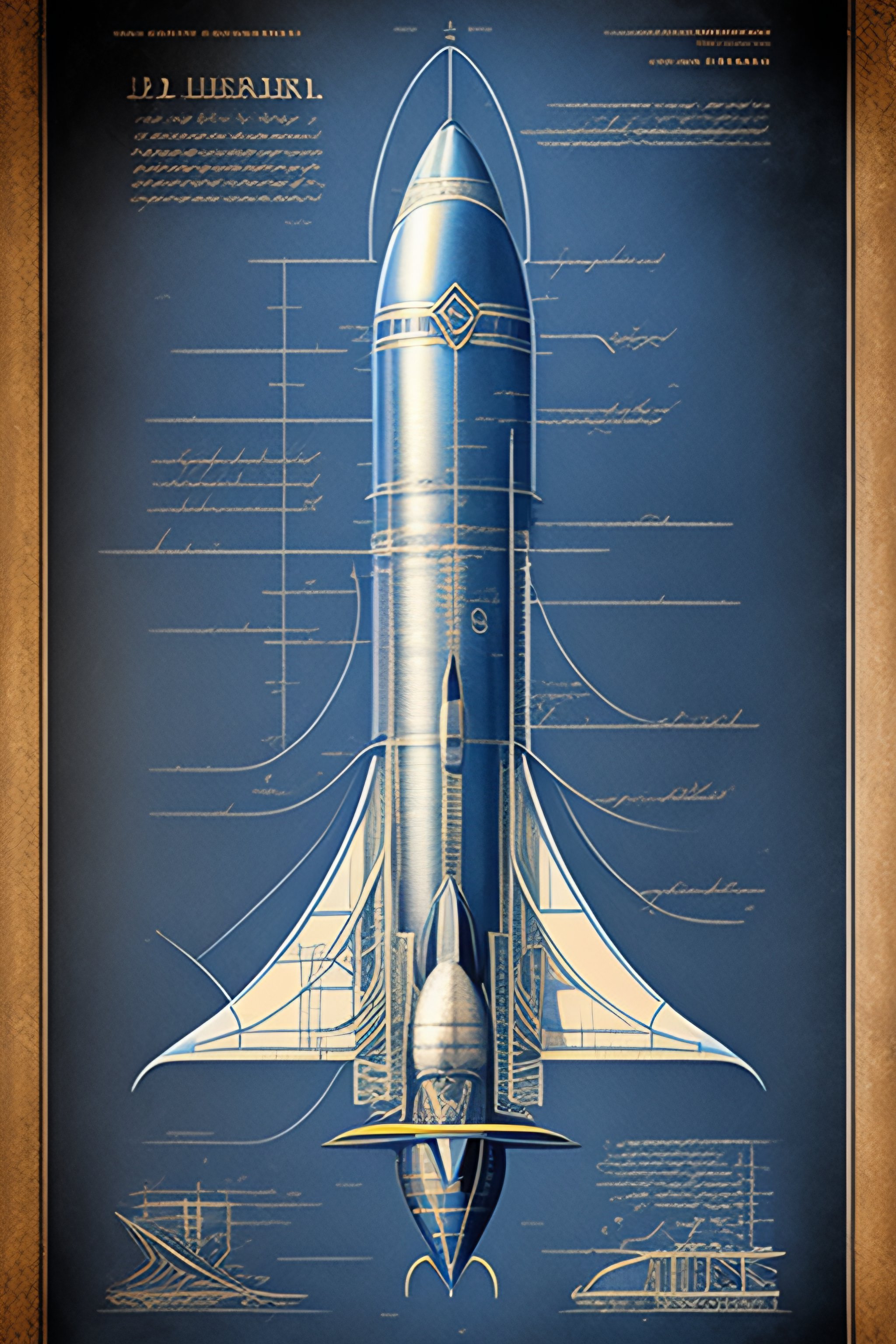 Lexica - Undiscovered Design Blueprints About Rocket From Leonardo Da 