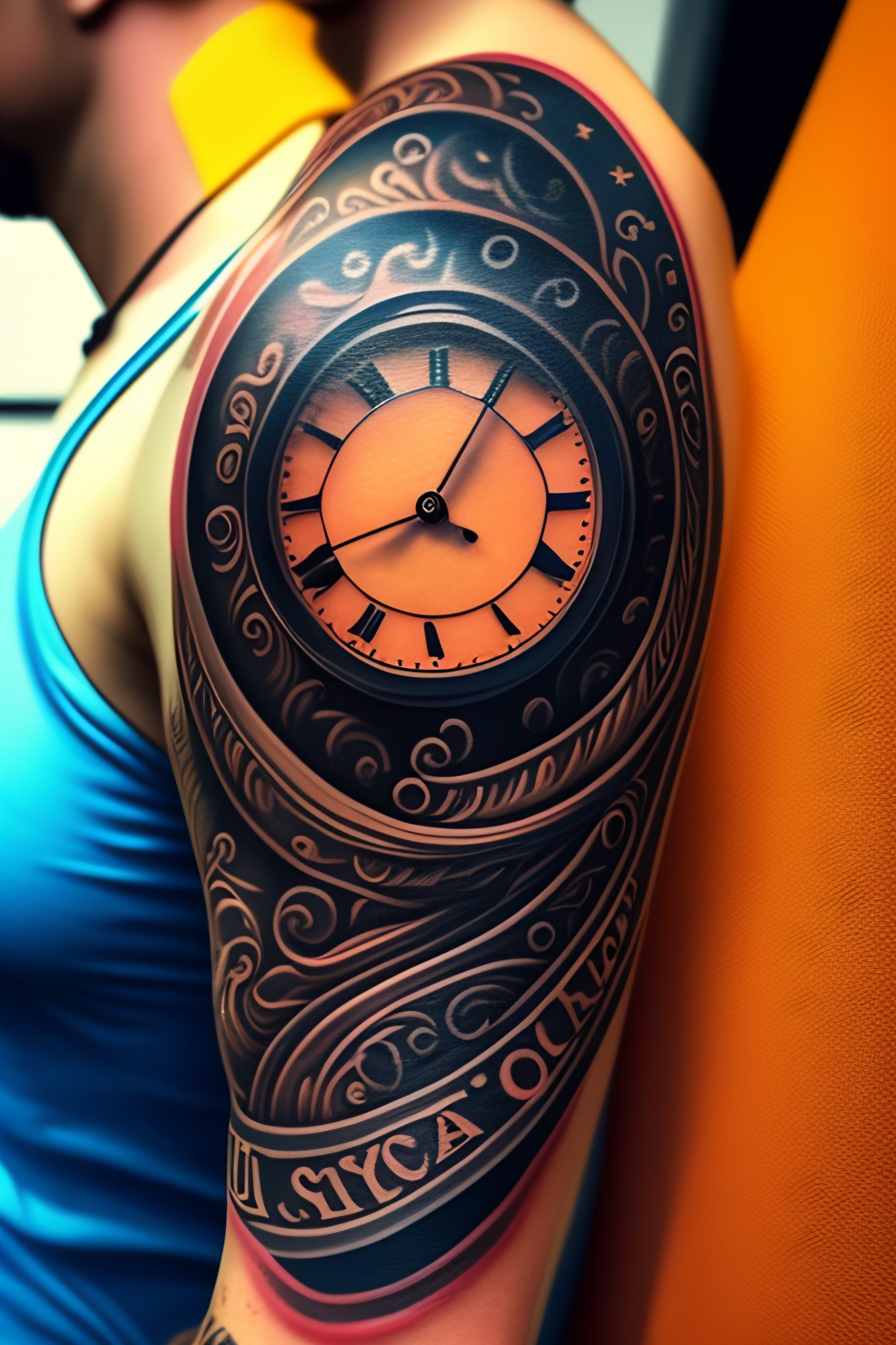 Lexica - A tattoo artwork about moving forward in time