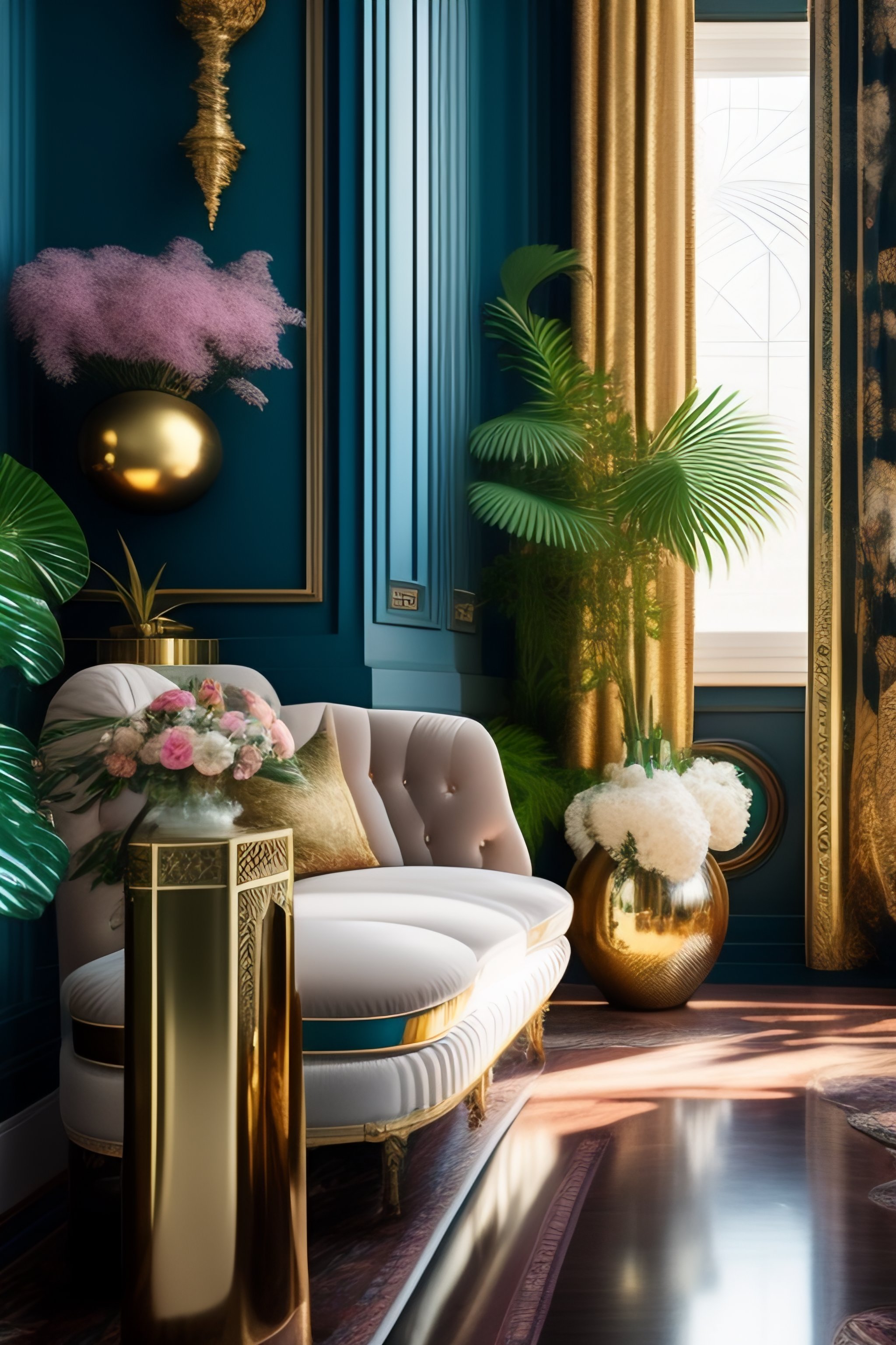 Lexica - Photo by Architectural Digest: Maximalist white {vaporwave ...
