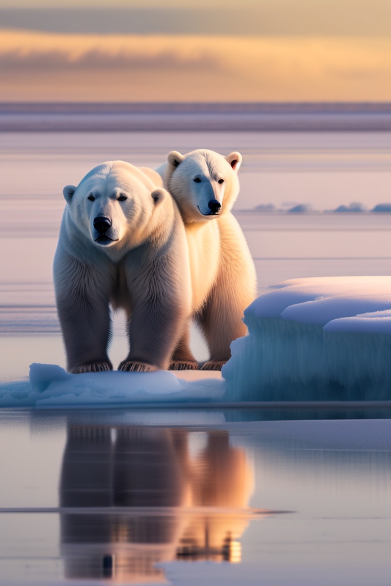 Lexica - In the frozen Arctic, Emma encountered a lost baby polar bear ...