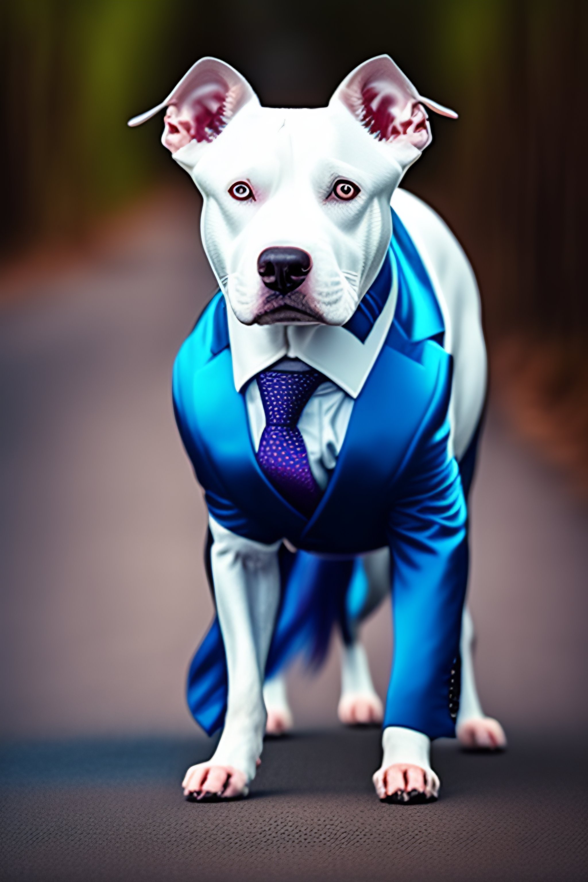 white pitbull