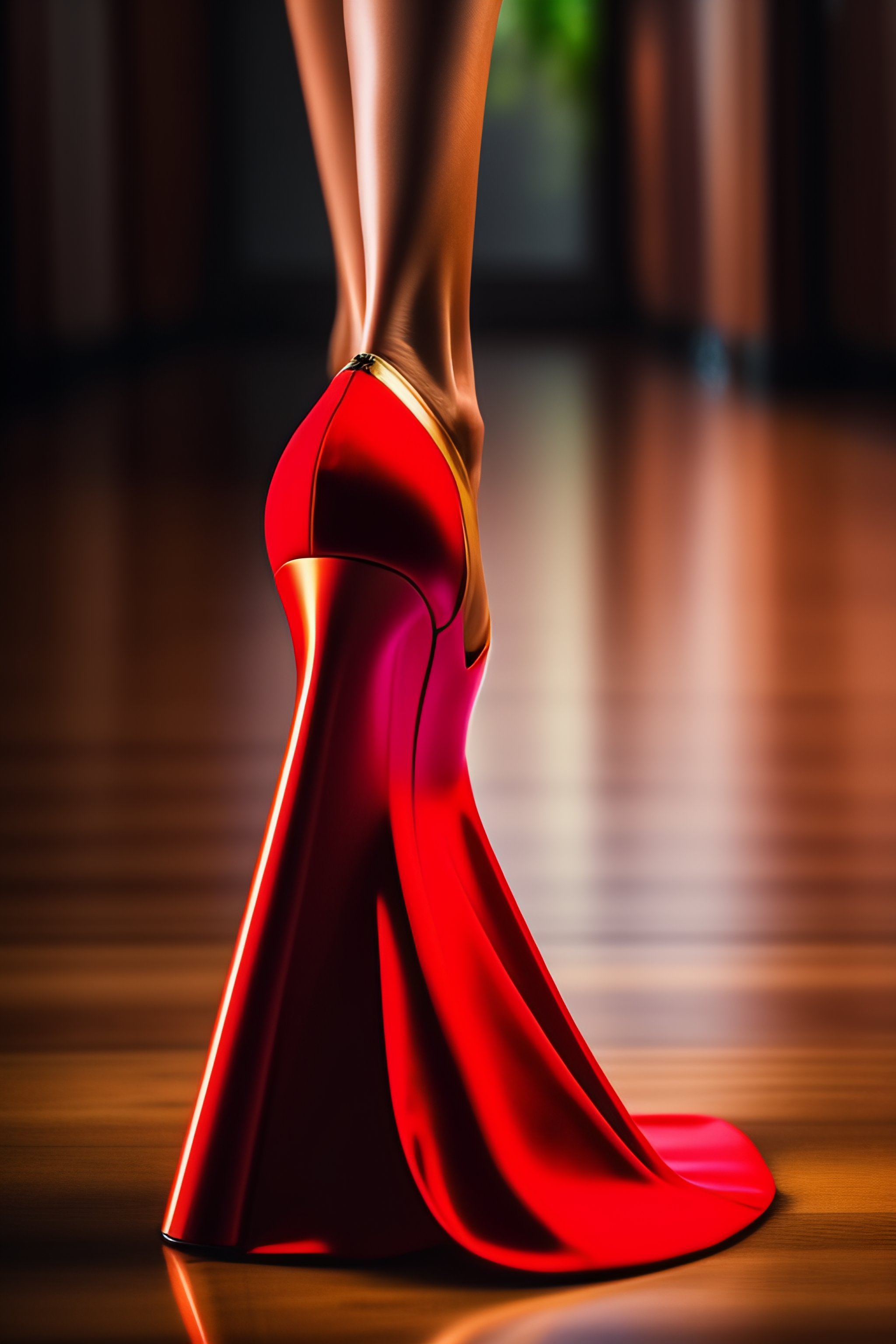 lexica-hyper-realistic-photo-of-elegant-model-legs-feet-in-a-red-dress