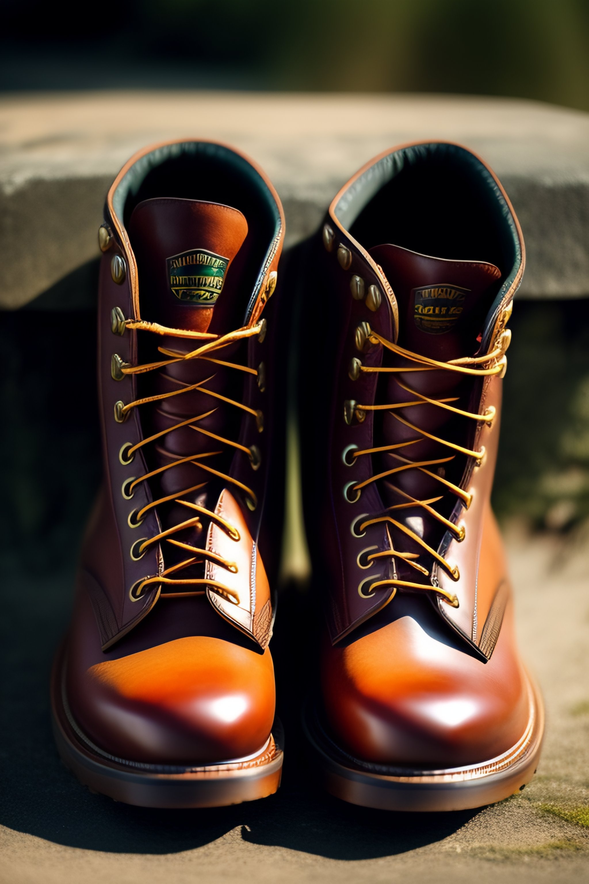 Lexica Firefighter leather boots worn out through time