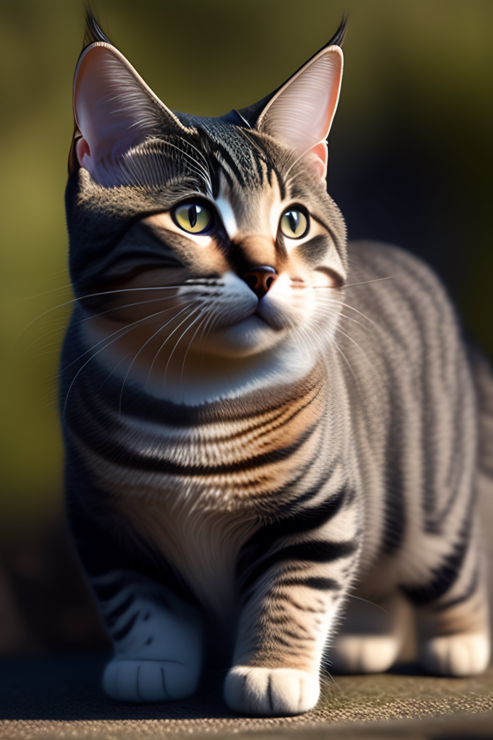 Lexica A gray tabby cat pokemon