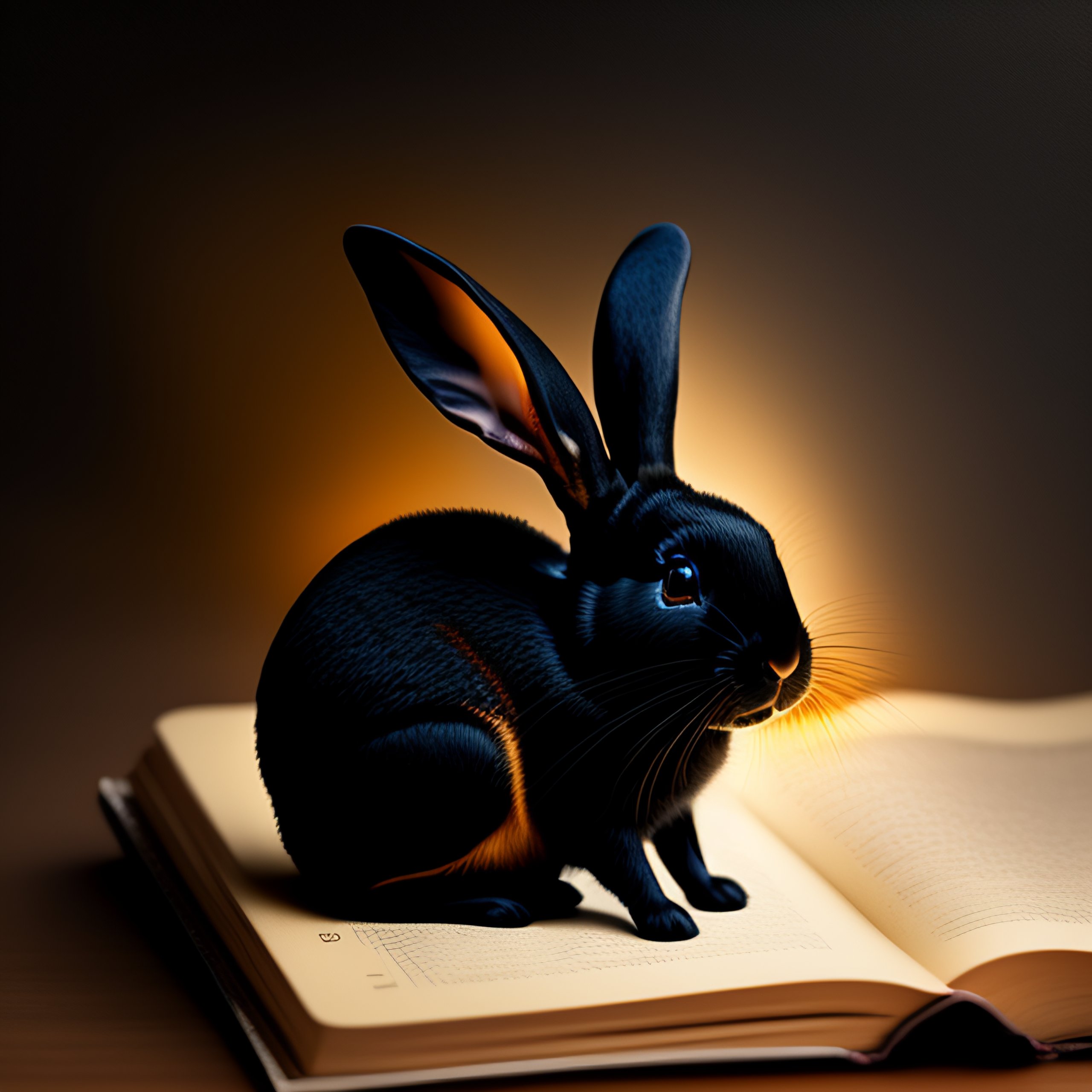 Lexica - Black rabbit with bitcoin, rembrandt style