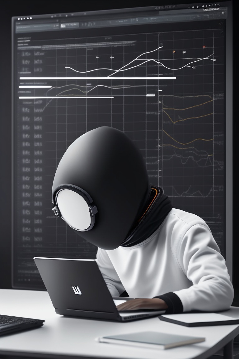 Lexica - Faceless teenager, mathematician, with programming glasses and ...