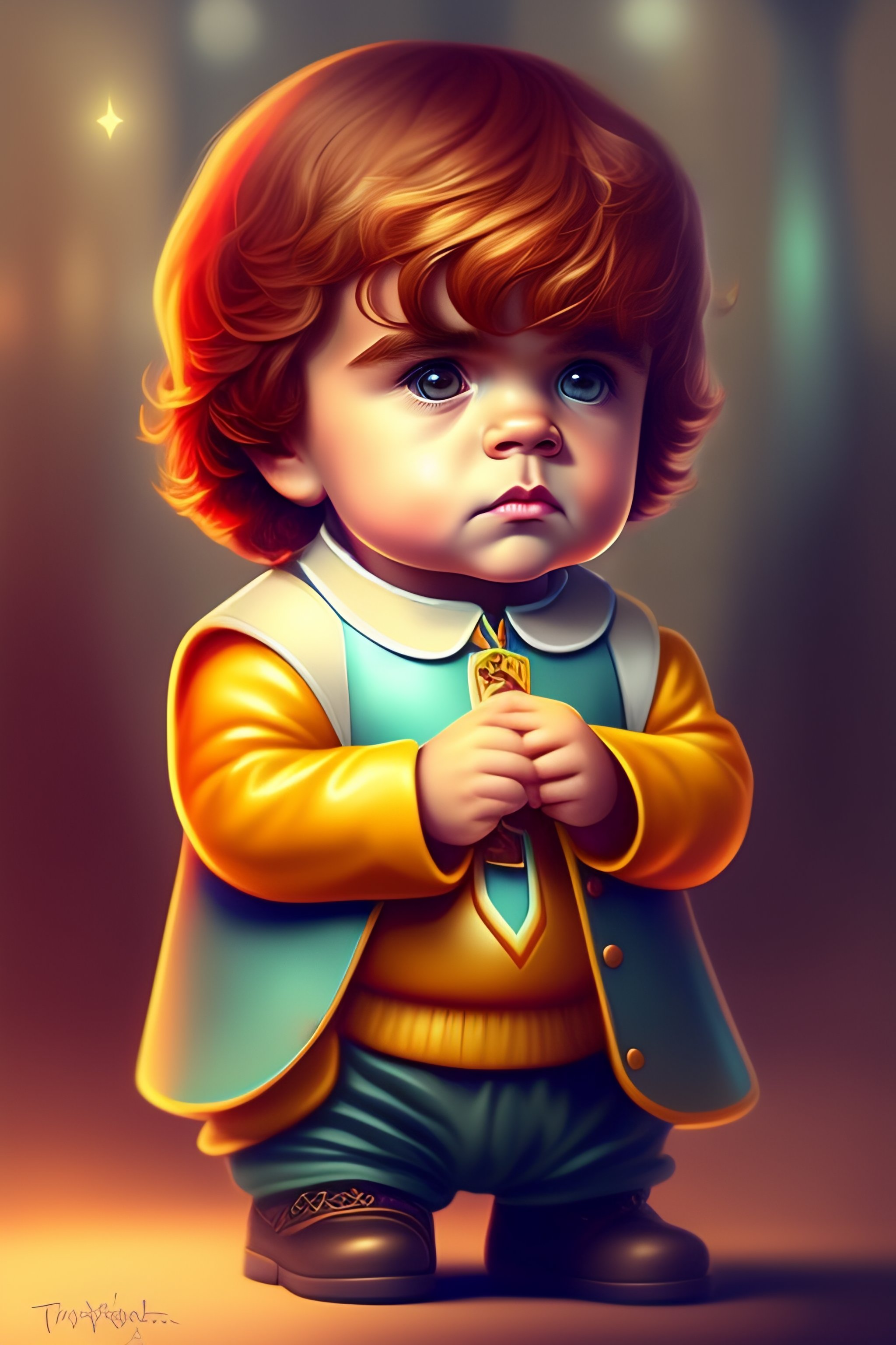 Lexica - Cute and adorable cartoon, tyrion lannister, baby, fantasy ...