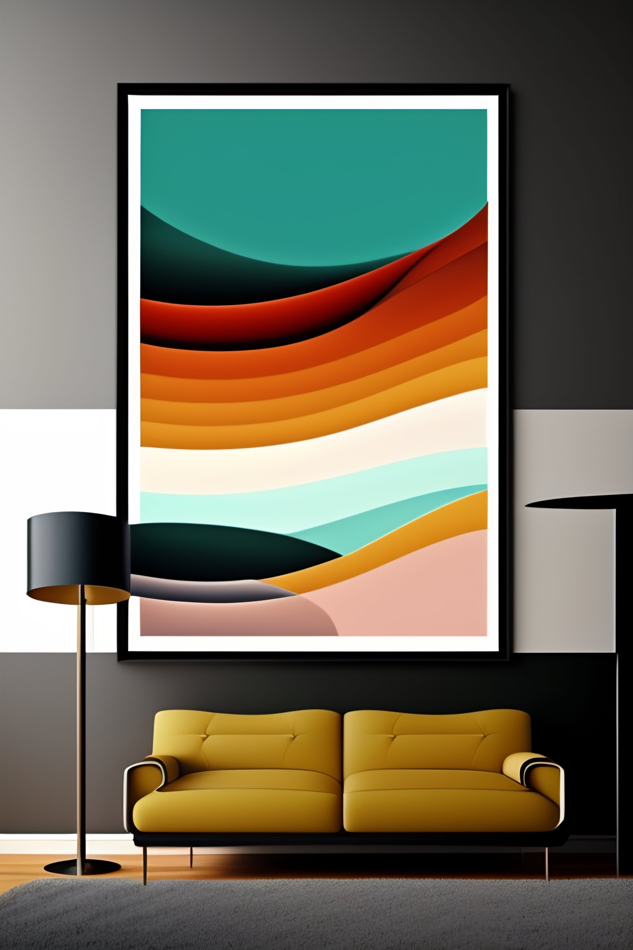 Lexica Mid century modern wall art