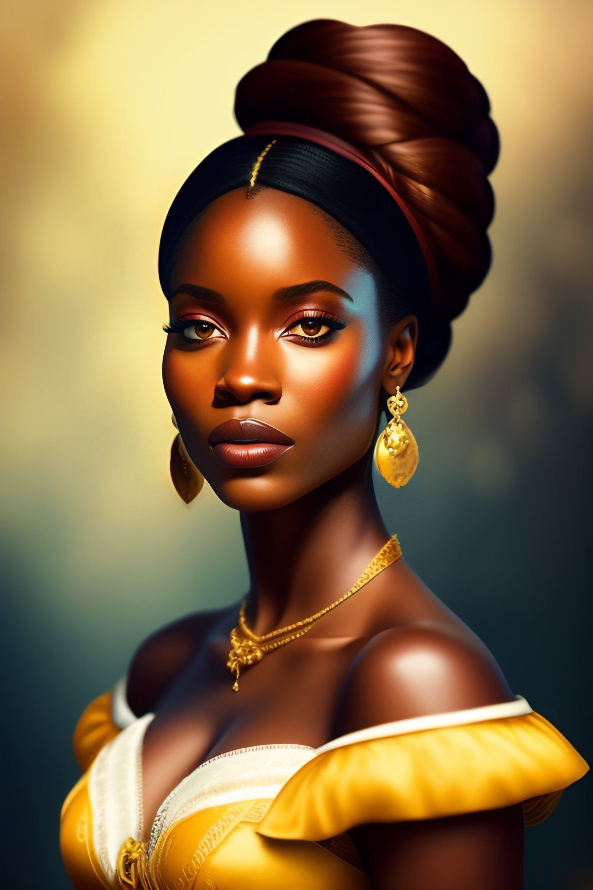 Lexica - Create Disney's Belle as an African female