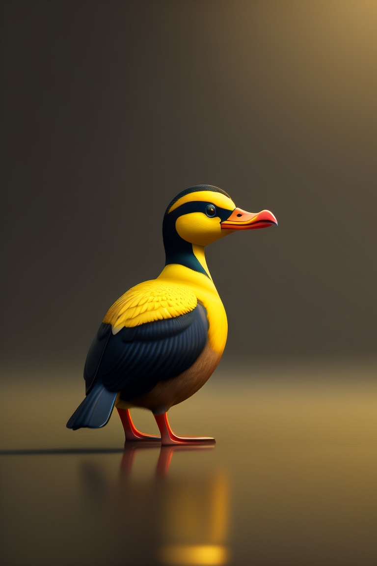 Lexica - A strong yellow duck, 4k resolution, holding a weapon and ...