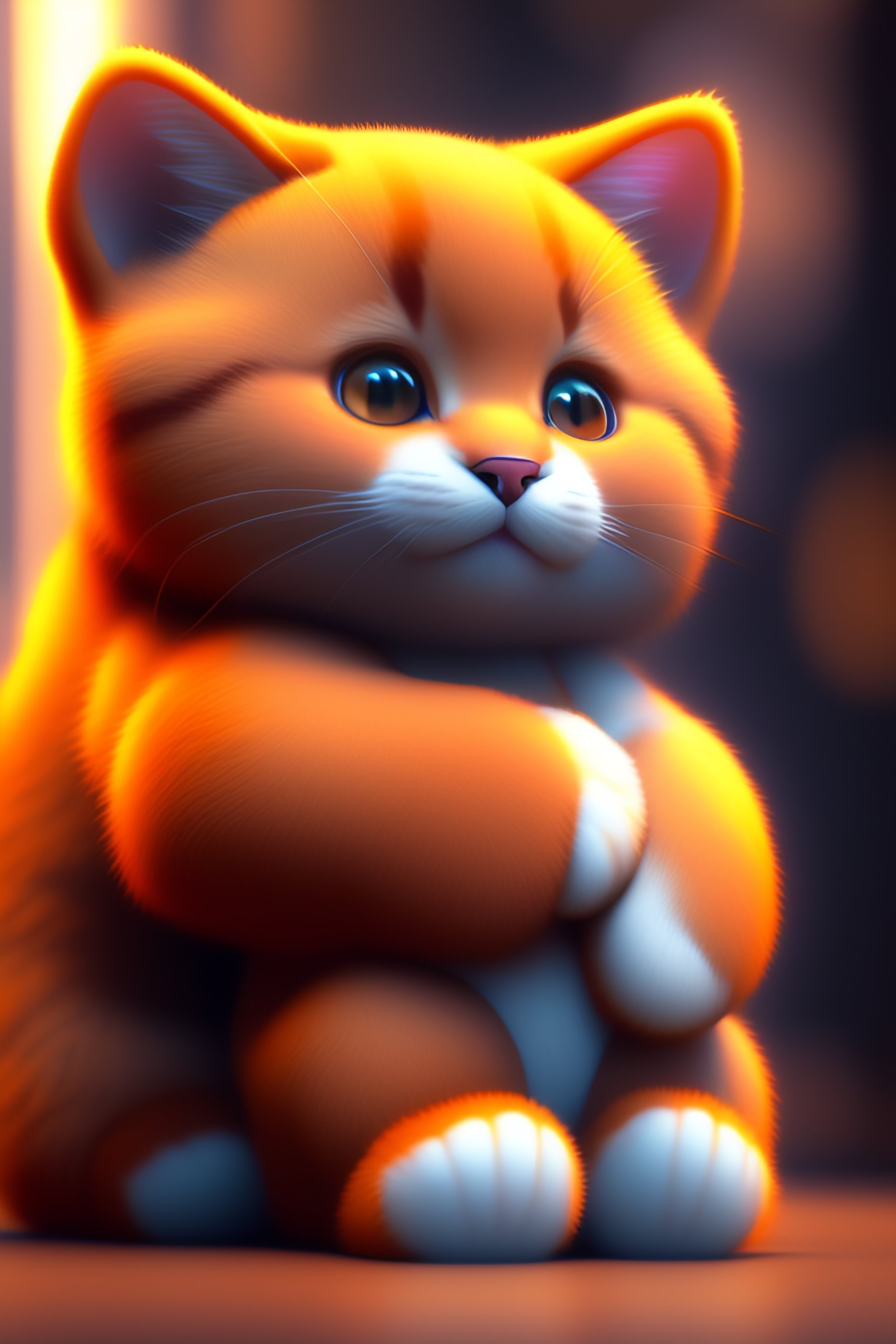lexica-smiling-furry-cute-female-cat-in-love-with-a-cute-teddy-bear